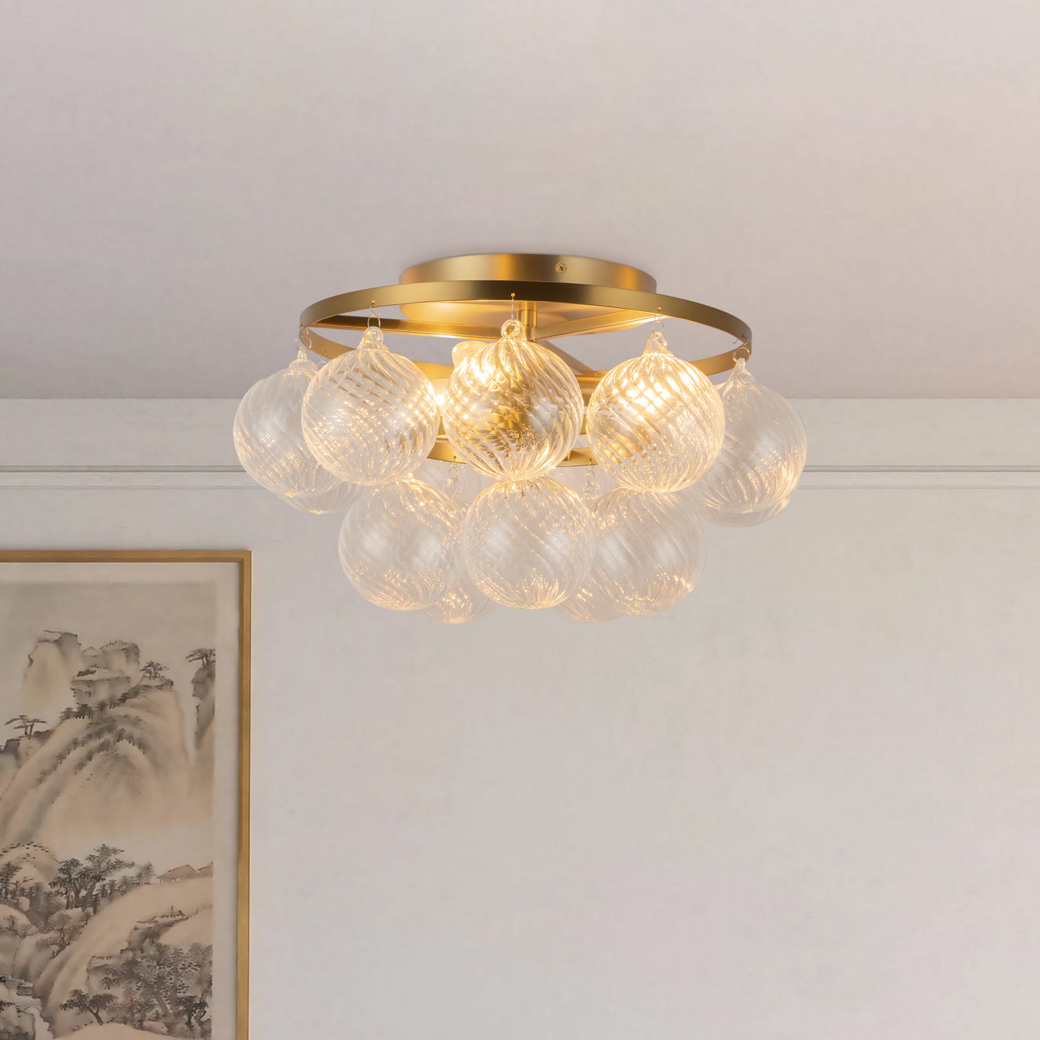 Semi-plafonnier 3 lumières | Faye