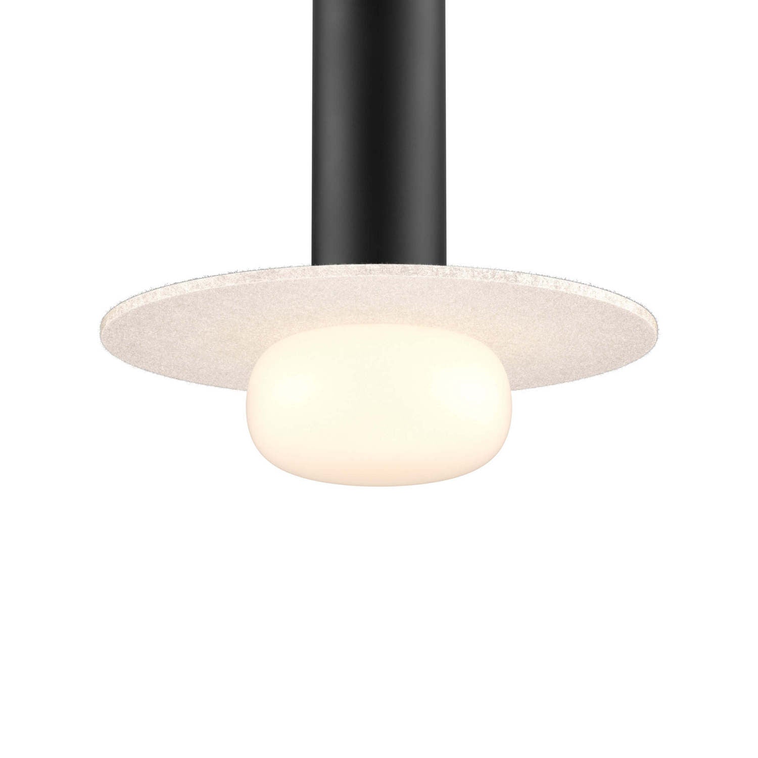 Glass Ball and Felt Disk | Pillar