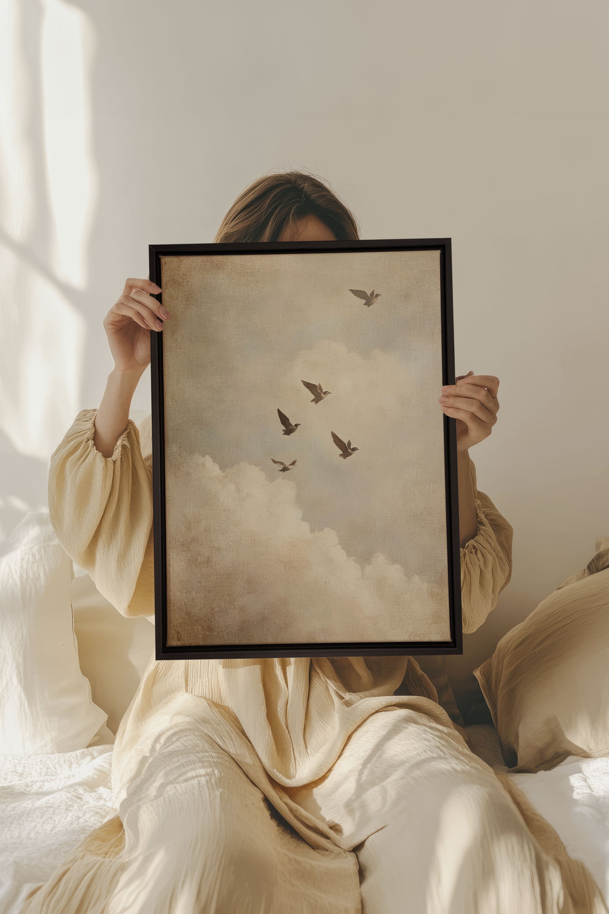 VOLÉE DE SOUVENIRS, Oeuvre sur toile étirée