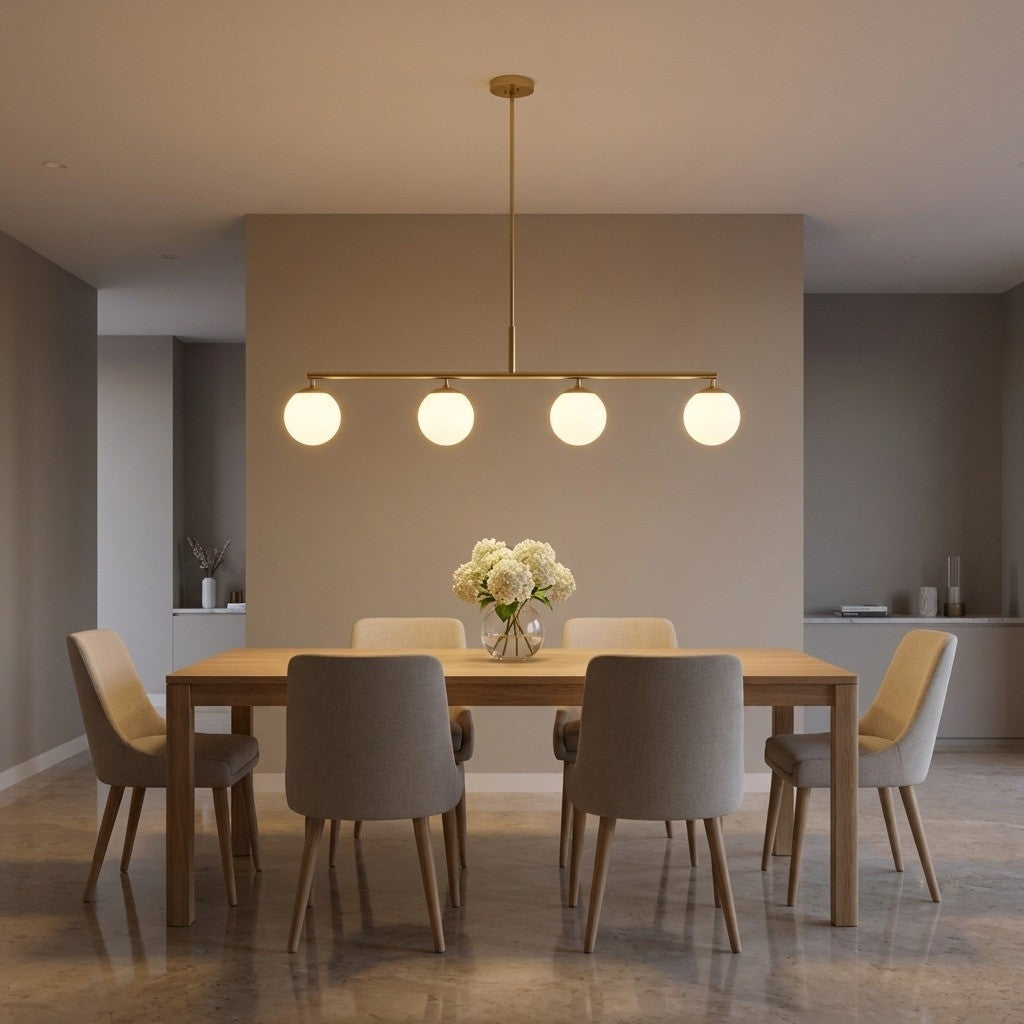 Lustre linéaire 4 lumières | Nube