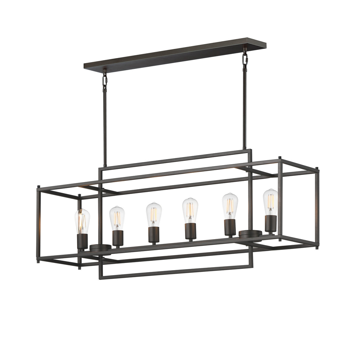 Suspension linéaire 6 lumières | Gridline