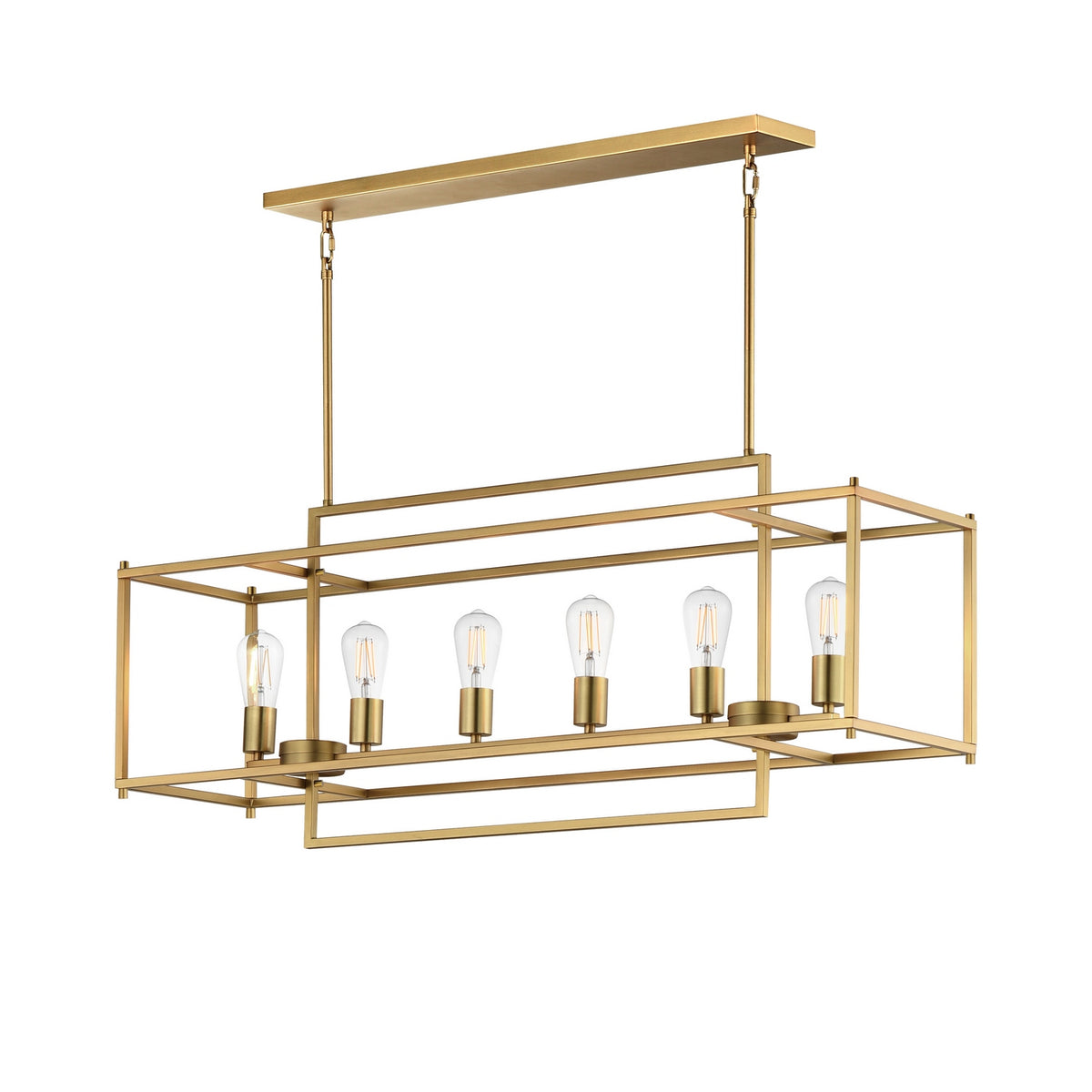 Suspension linéaire 6 lumières | Gridline