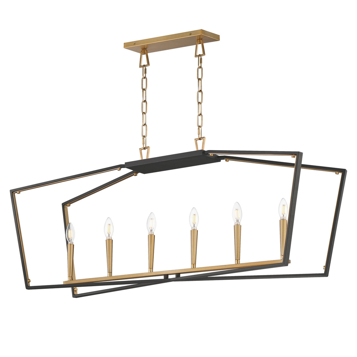 Suspension linéaire 6 lumières | Melrose