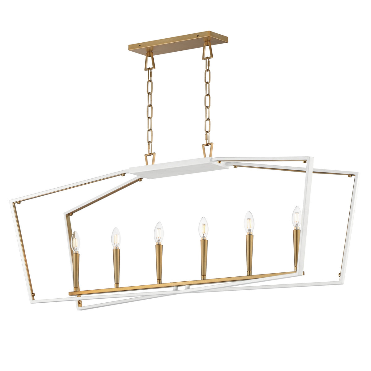 Suspension linéaire 6 lumières | Melrose