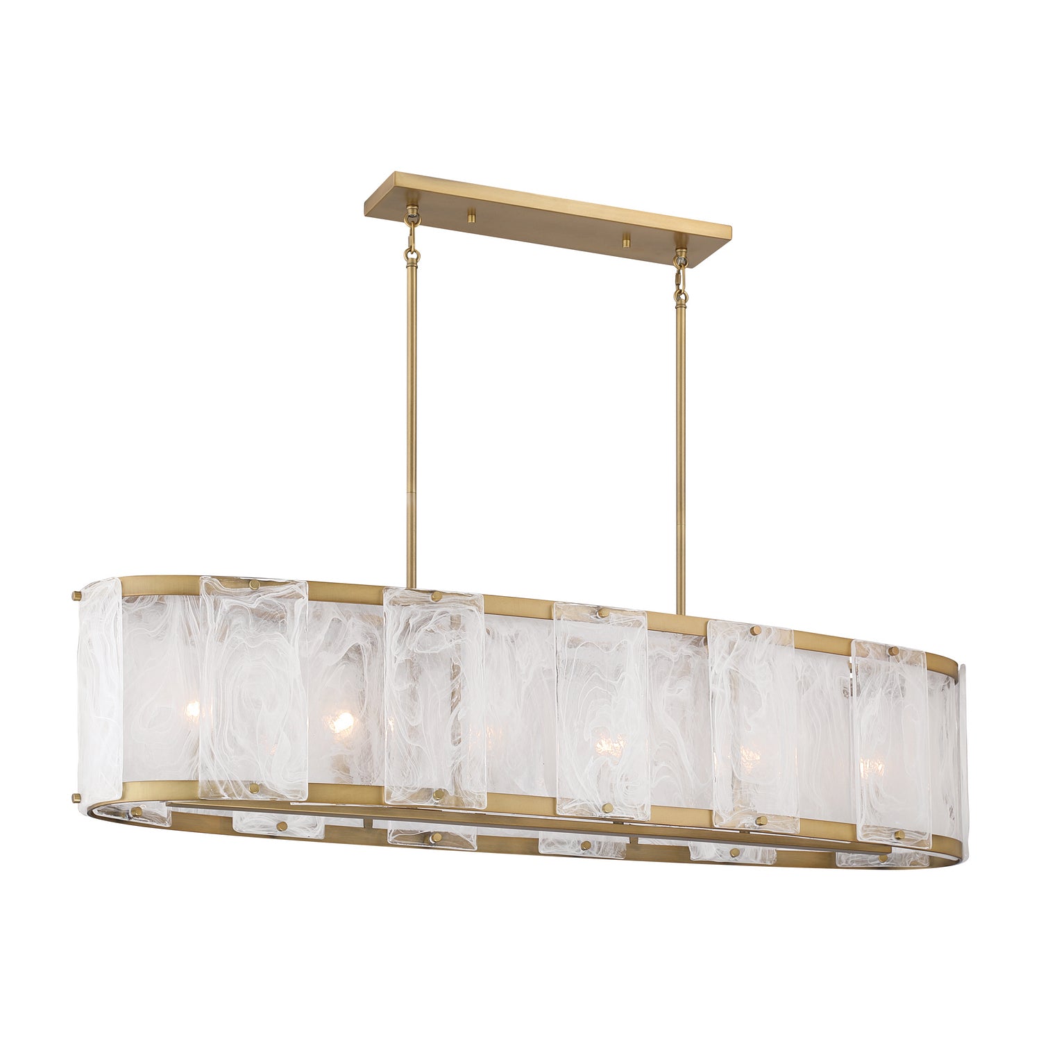 Lustre linéaire 6 lumières | Veil
