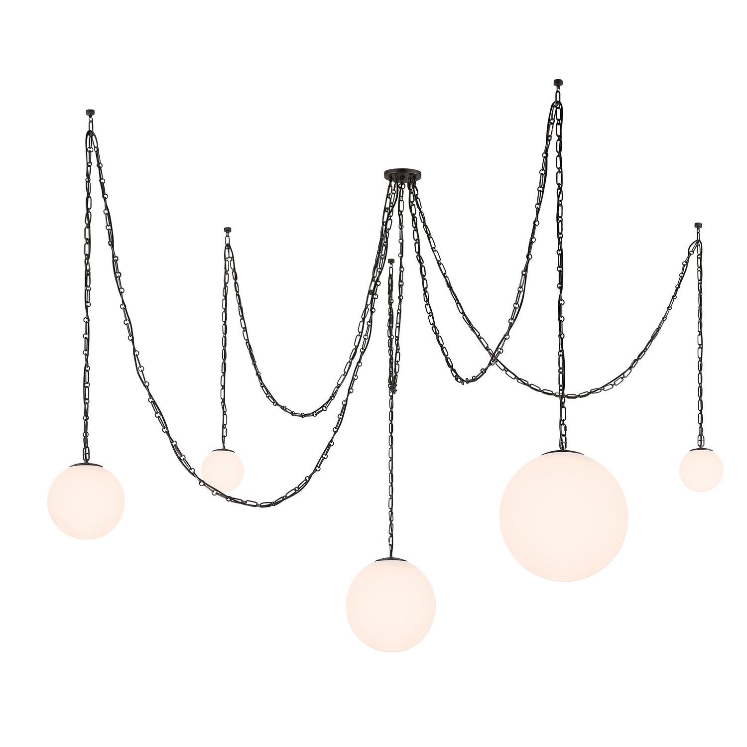 Suspension 5 lumières | Marbelle