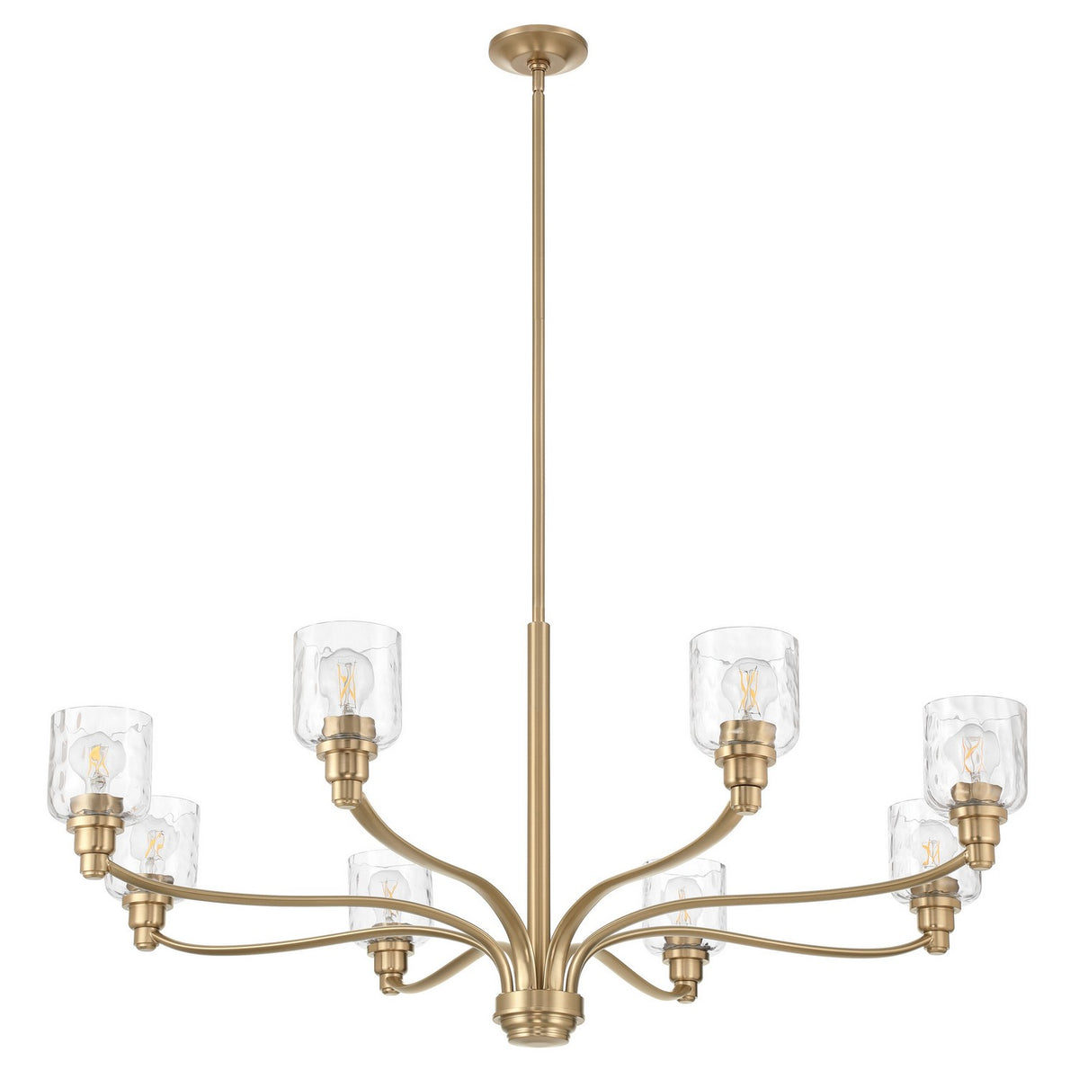 Lustre 8 lumières | Laurent — Or / Champagne / Feuille d'or — 208185A