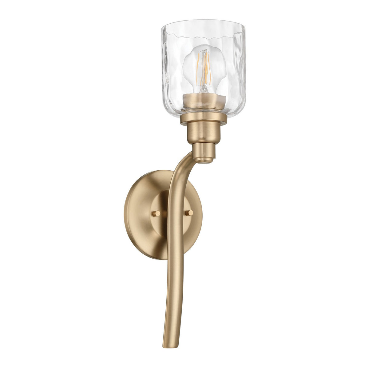 Applique murale 1 lumière | Laurent — Or / Champagne / Feuille d'or — 208186A