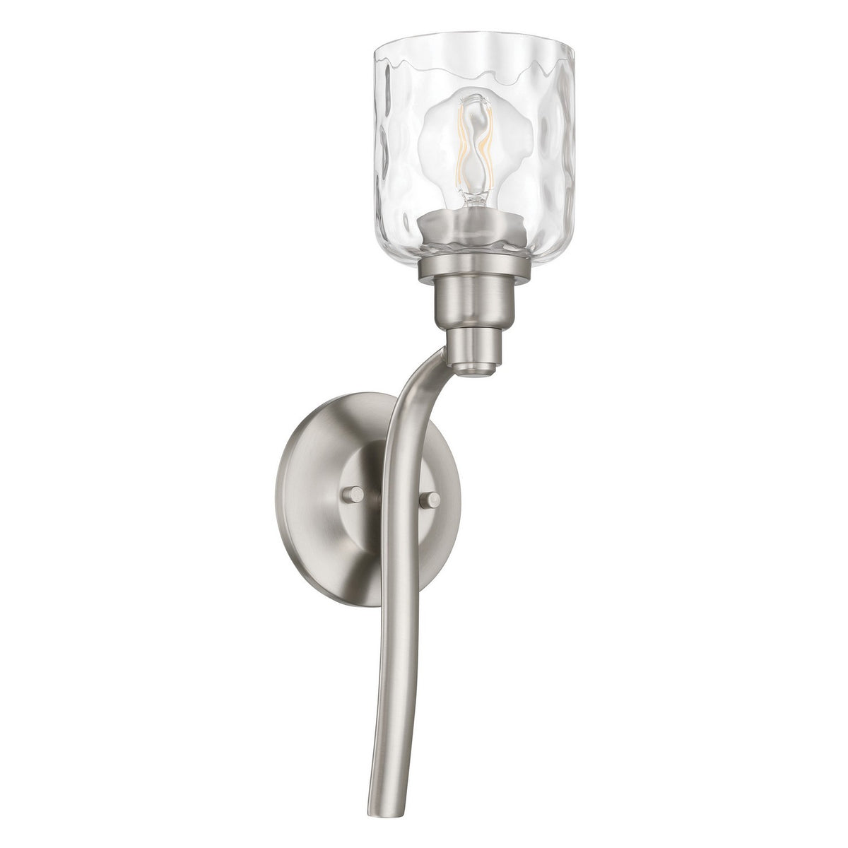 Applique murale 1 lumière | Laurent — Étain / Nickel / Argent — 208189A
