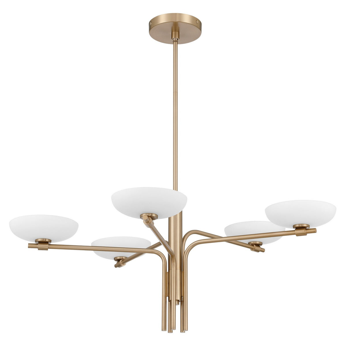 Lustre DEL | Roslyn — Or / Champagne / Feuille d'or — 208259A