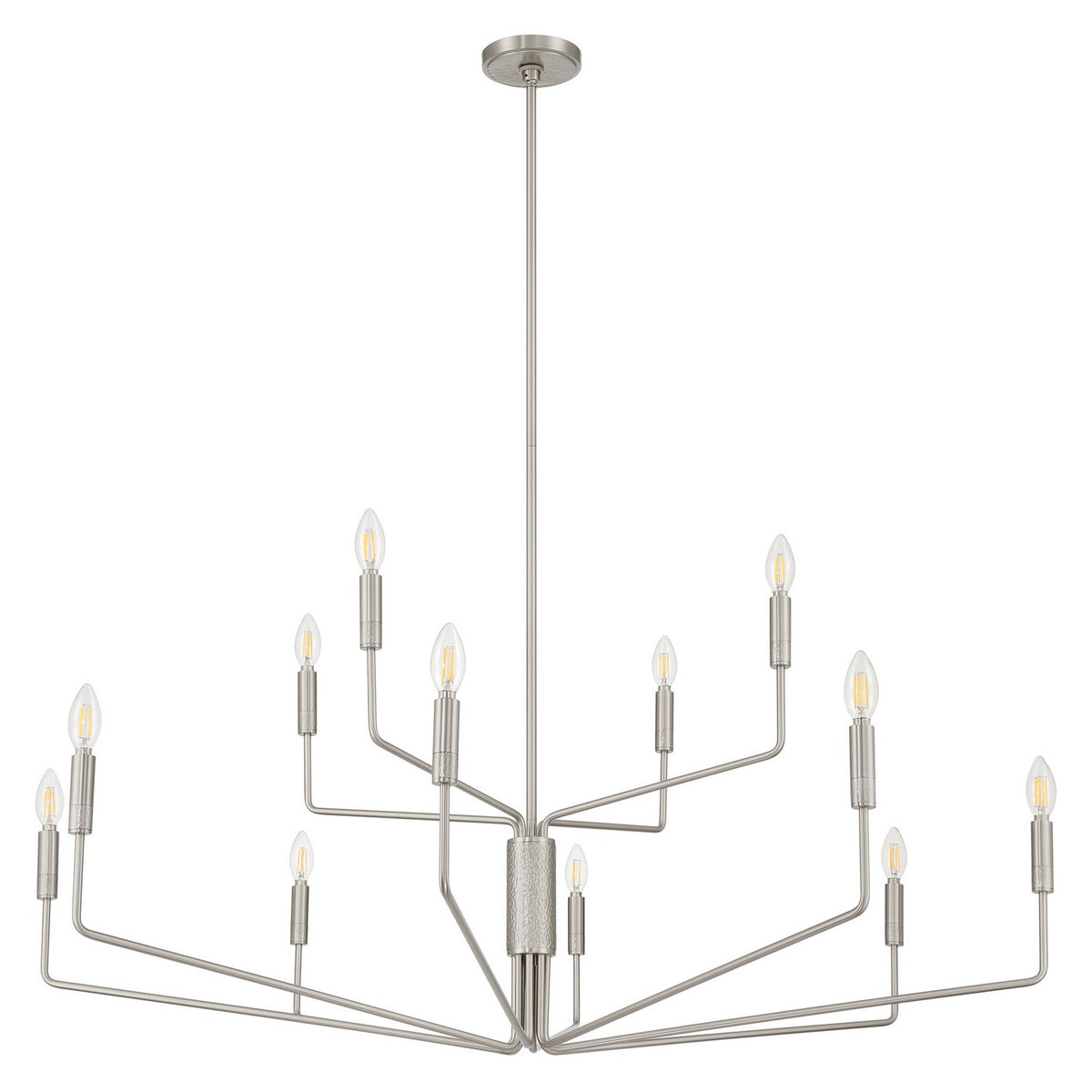 Lustre 12 lumières | Dylan — Étain / Nickel / Argent — 208275A