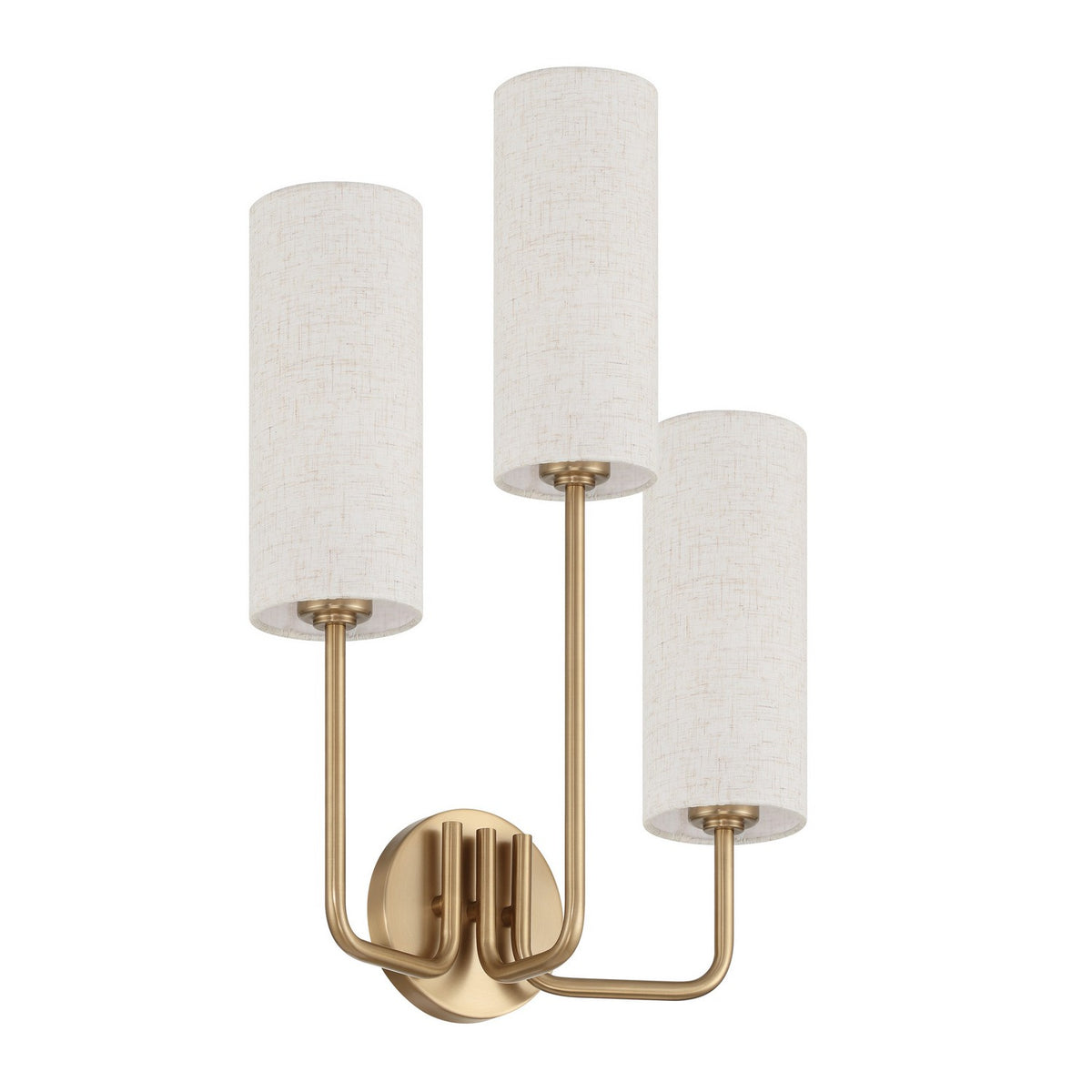 Applique murale 3 lumières | Quinn — Or / Champagne / Feuille d'or — 208298A
