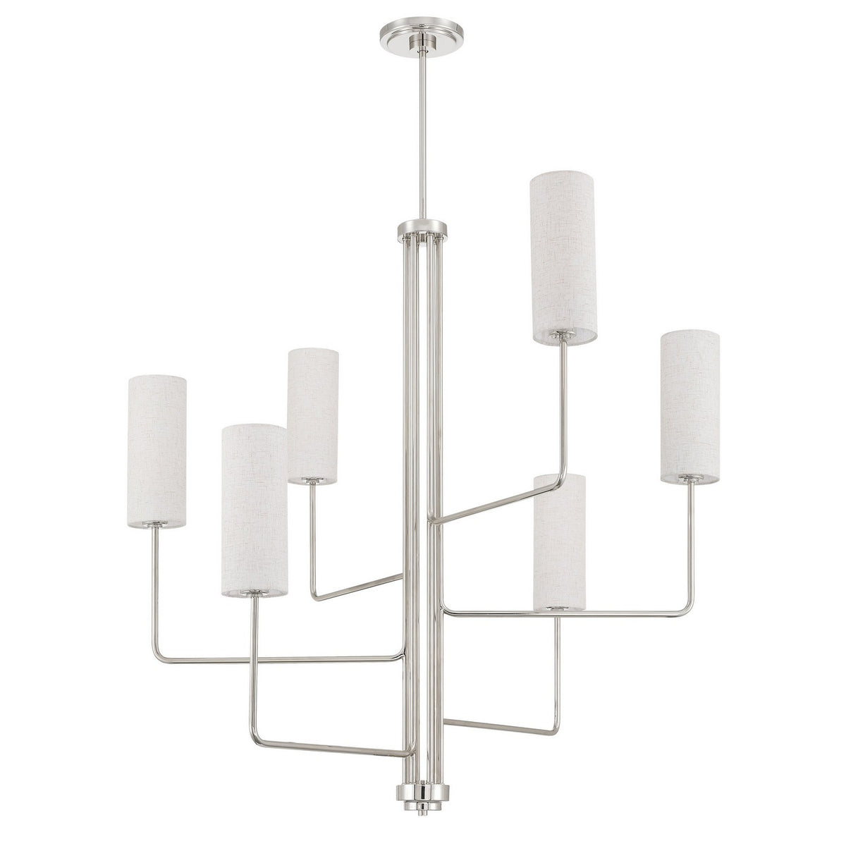 Lustre 6 lumières | Quinn — Nickel poli — 208302A