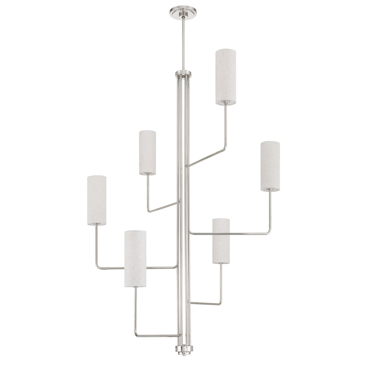 Lustre 6 lumières | Quinn — Nickel poli — 208303A