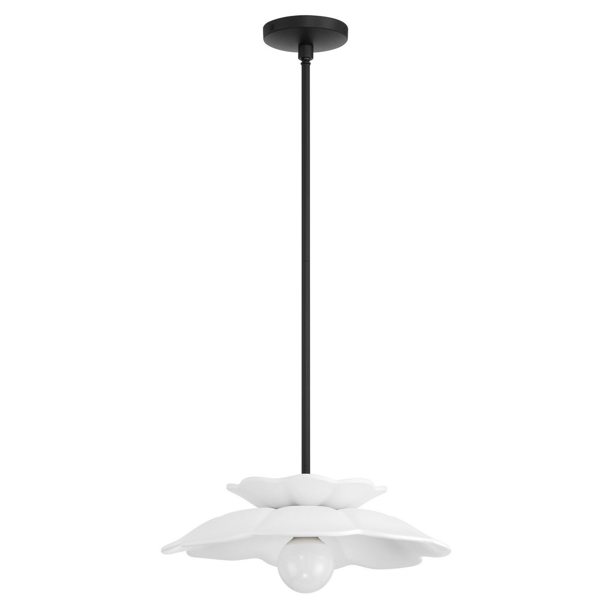 Suspension 1 lumière | Ophelia — Noir — 208305A