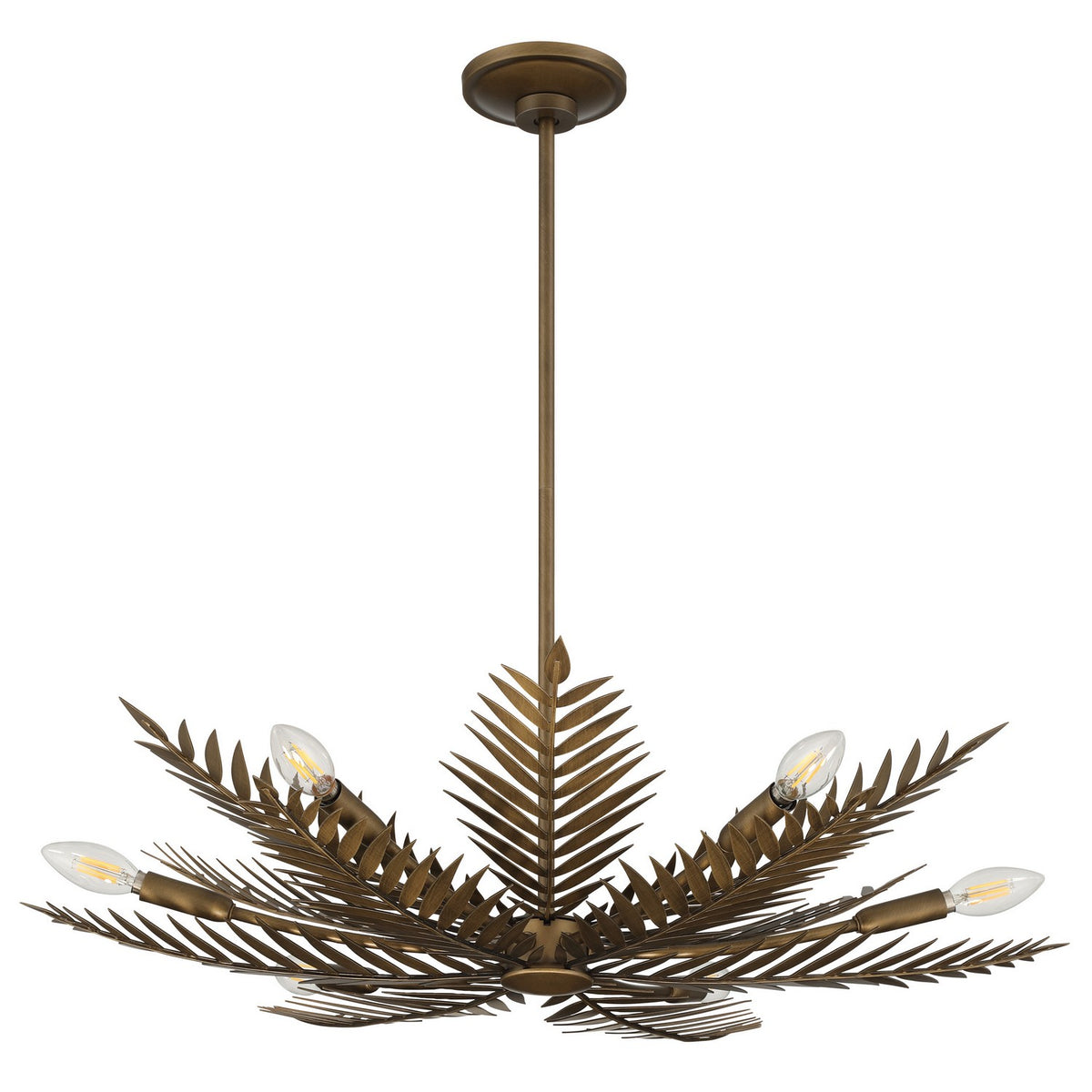 Lustre 6 lumières | Areka — Bronze / Foncé — 208314A