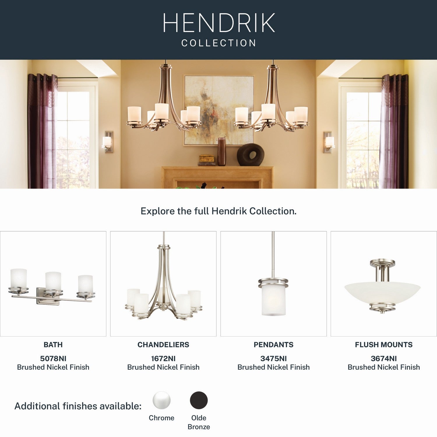 Lustre 5 lumières | Hendrik