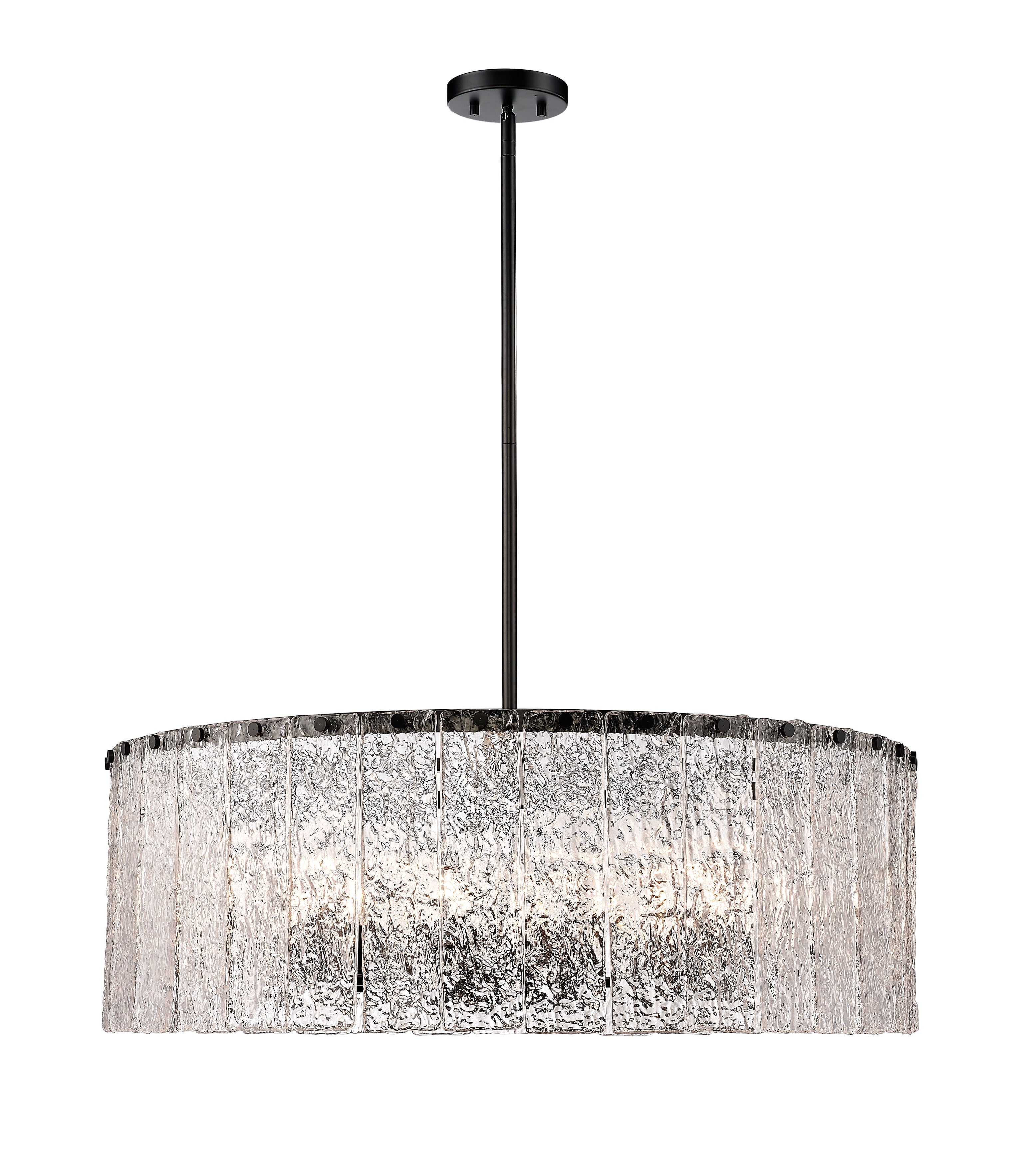 GLACIER Chandelier Noir - 1943P32-MB | Z-LITE