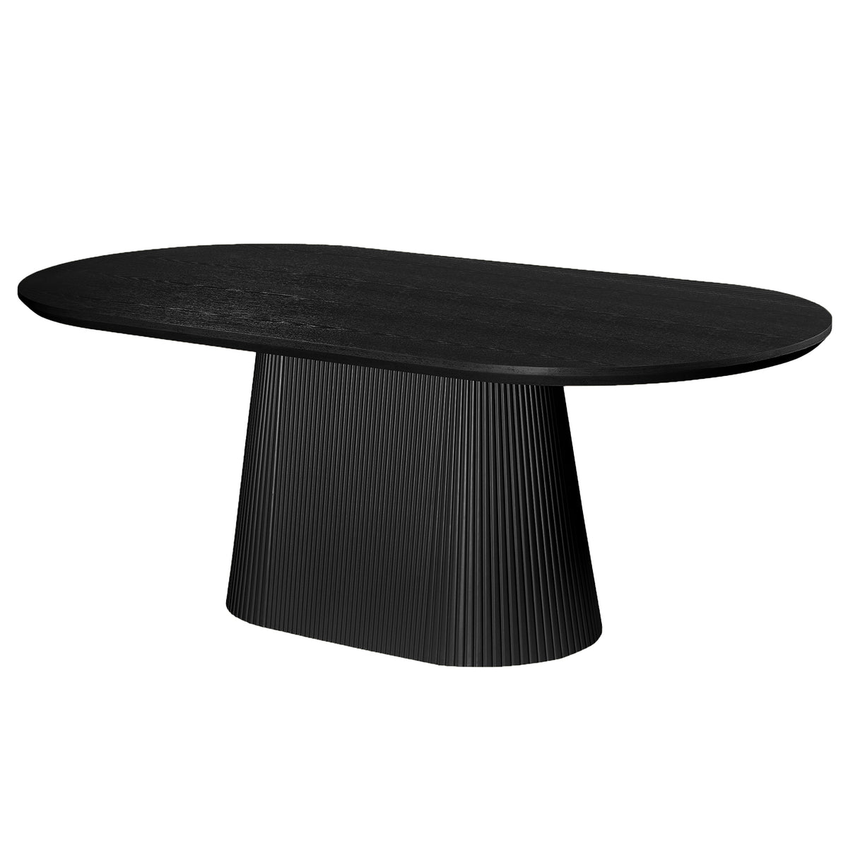 Table à manger ovale 79 po Tovas – fini NOIR | World Wide