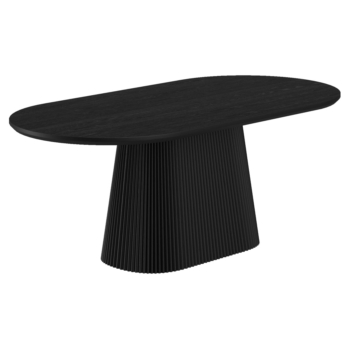Table à manger ovale 79 po Tovas – fini NOIR | World Wide