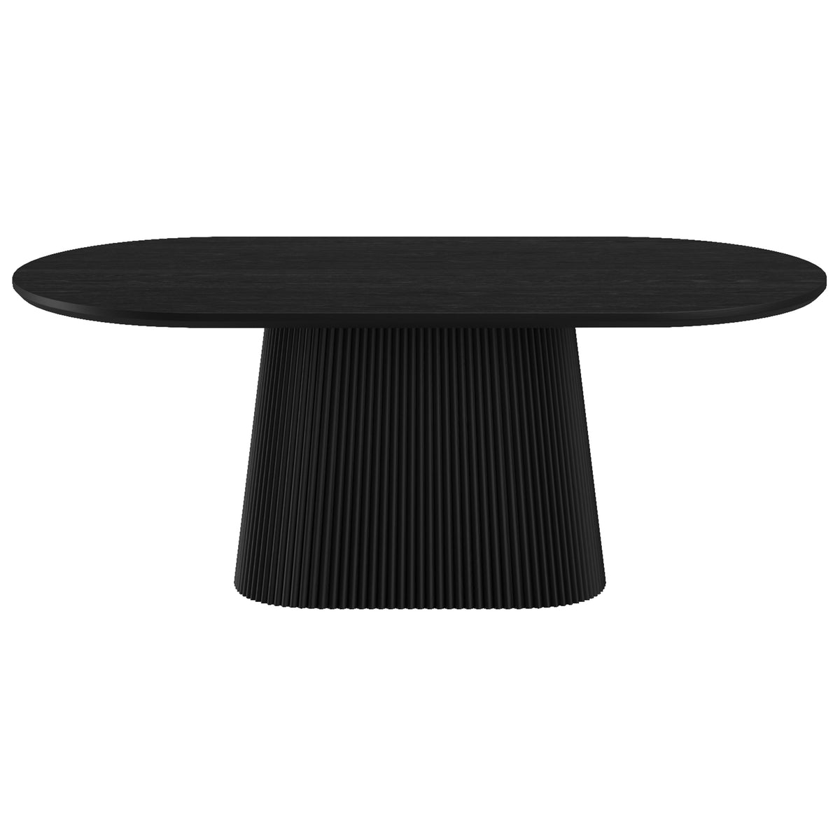 Table à manger ovale 79 po Tovas – fini NOIR | World Wide