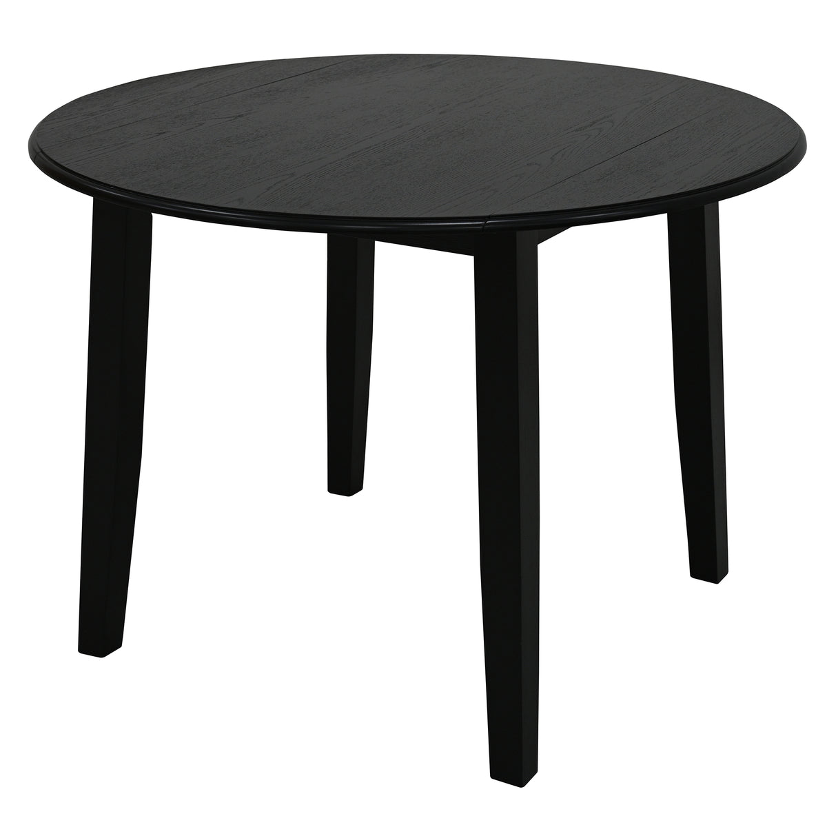 Table à manger ronde à abattants 42 po | Conrad - NOIR | World Wide