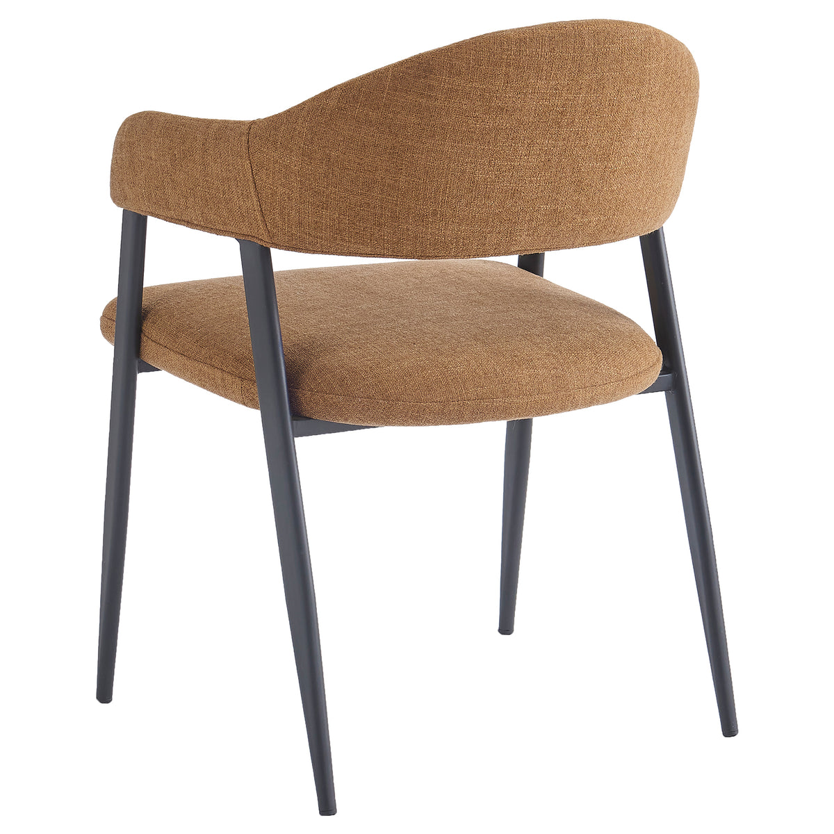 Chaises de salle à manger, ensemble de 4 Alfie – fini CARAMEL/NOIR | World Wide
