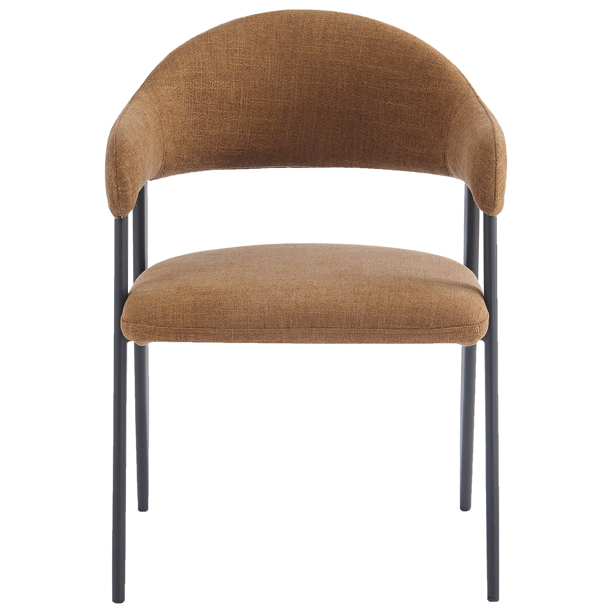 Chaises de salle à manger, ensemble de 4 Alfie – fini CARAMEL/NOIR | World Wide