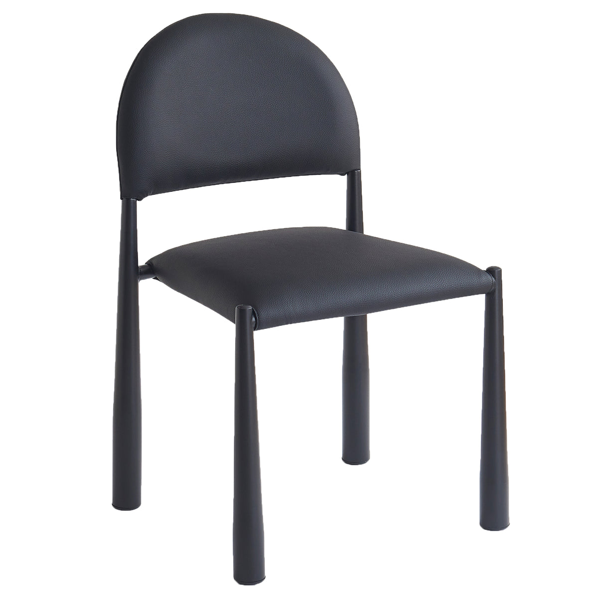 Chaises de salle à manger, ensemble de 4 Auggie – fini NOIR/NOIR | World Wide