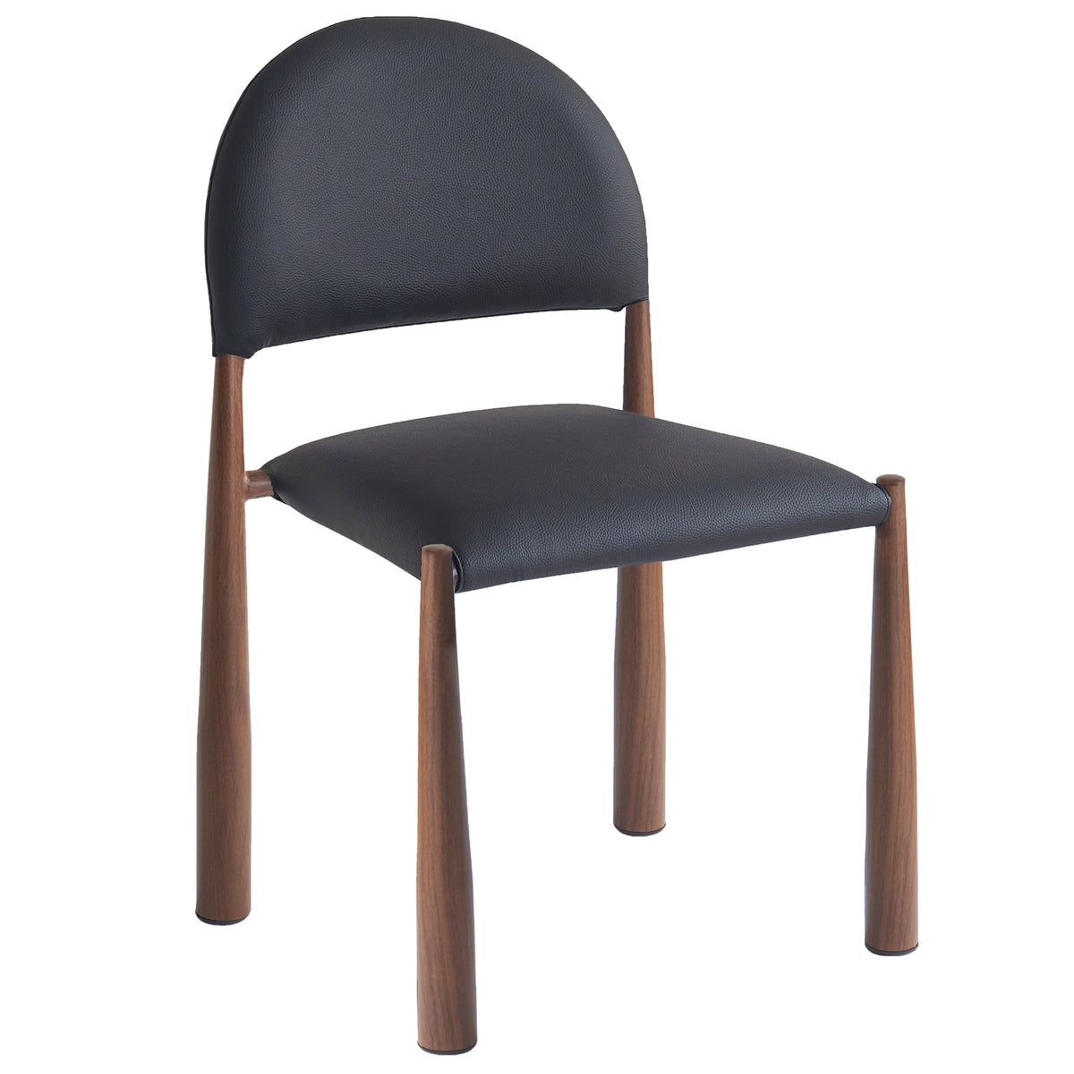 Chaises de salle à manger, ensemble de 4 Auggie – fini NOIR/NOYER | World Wide