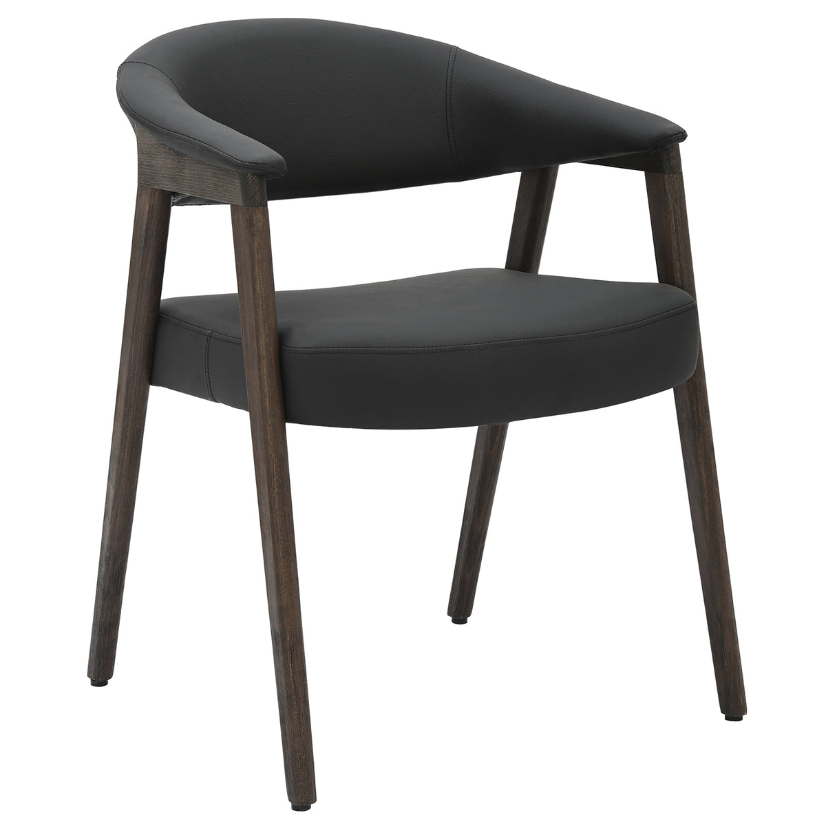 Chaises de salle à manger, ensemble de 2 Bexley – fini NOIR/NOYER FONCÉ | World Wide