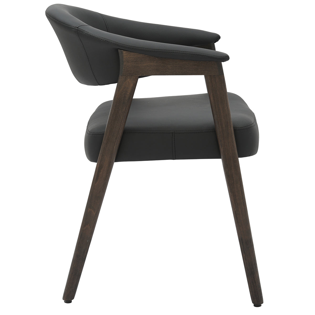 Chaises de salle à manger, ensemble de 2 Bexley – fini NOIR/NOYER FONCÉ | World Wide