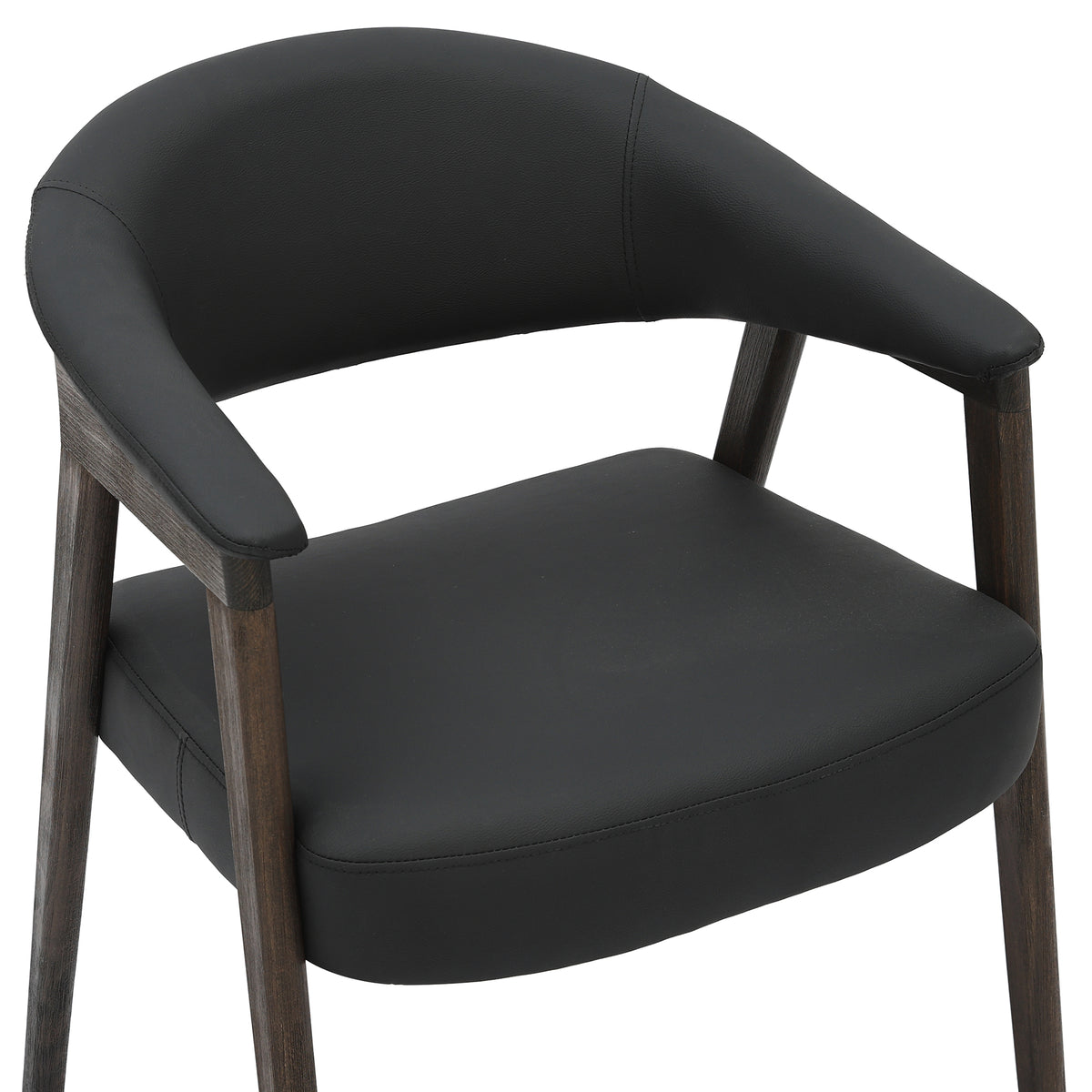 Chaises de salle à manger, ensemble de 2 Bexley – fini NOIR/NOYER FONCÉ | World Wide