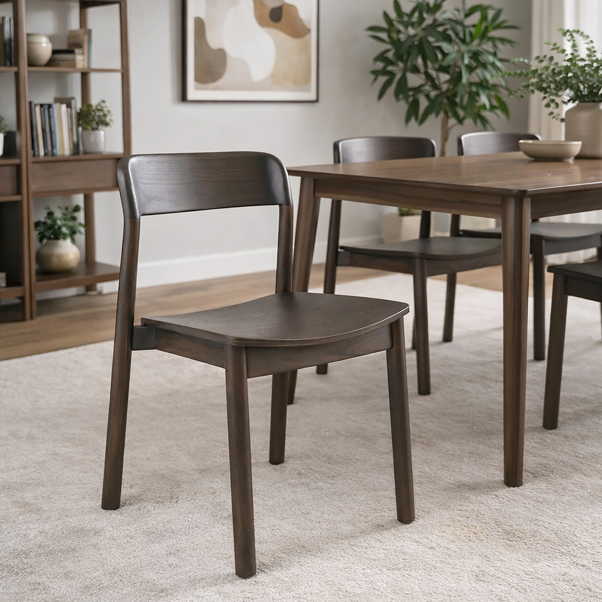 Chaises de salle à manger, ensemble de 4 Jonas – fini MOKA | World Wide