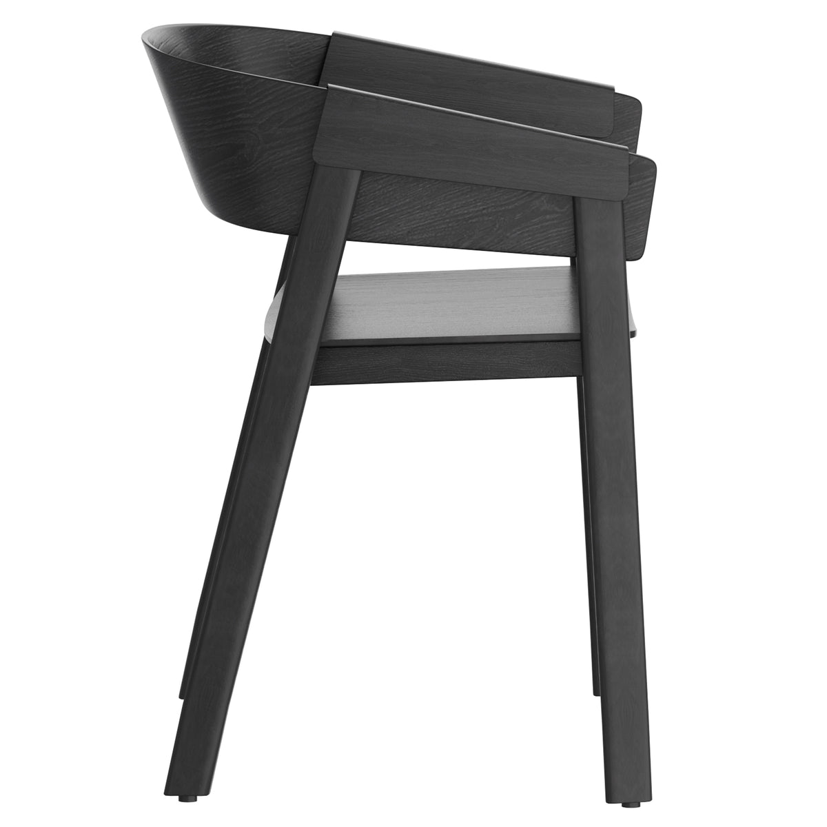 Chaises de salle à manger, ensemble de 2 Mateo – fini NOIR | World Wide