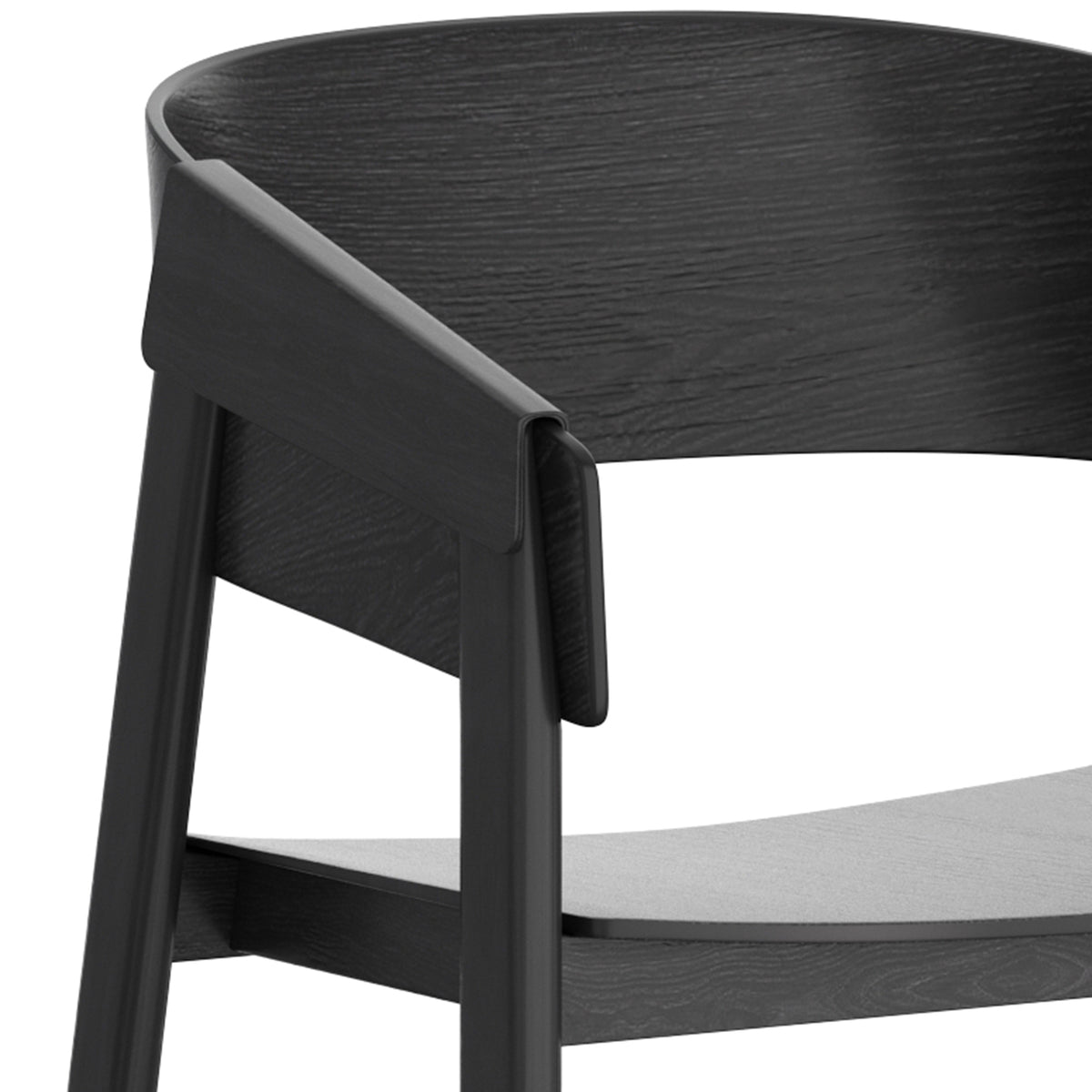 Chaises de salle à manger, ensemble de 2 Mateo – fini NOIR | World Wide
