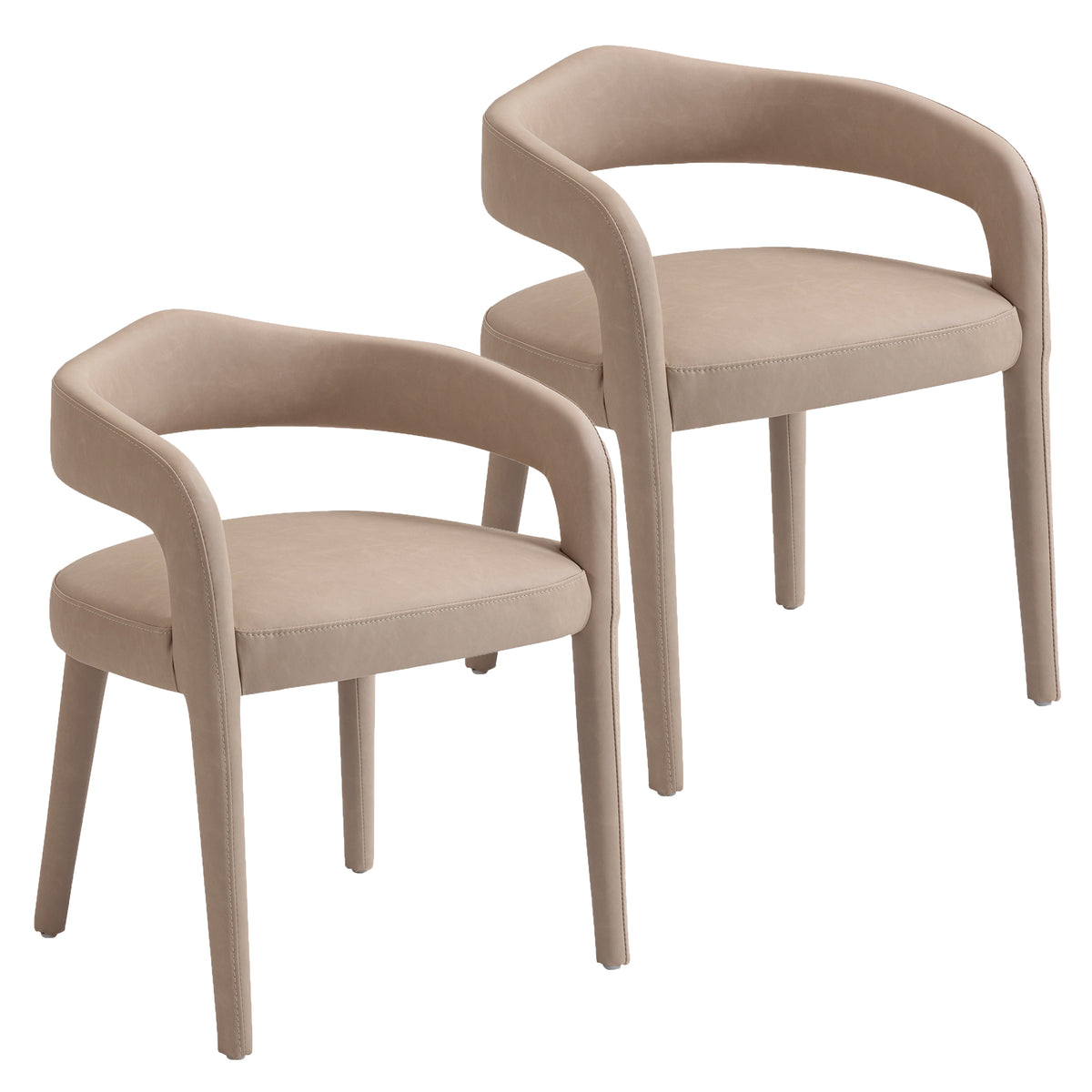 Chaises de salle à manger, ensemble de 2 Caden – fini BEIGE | World Wide