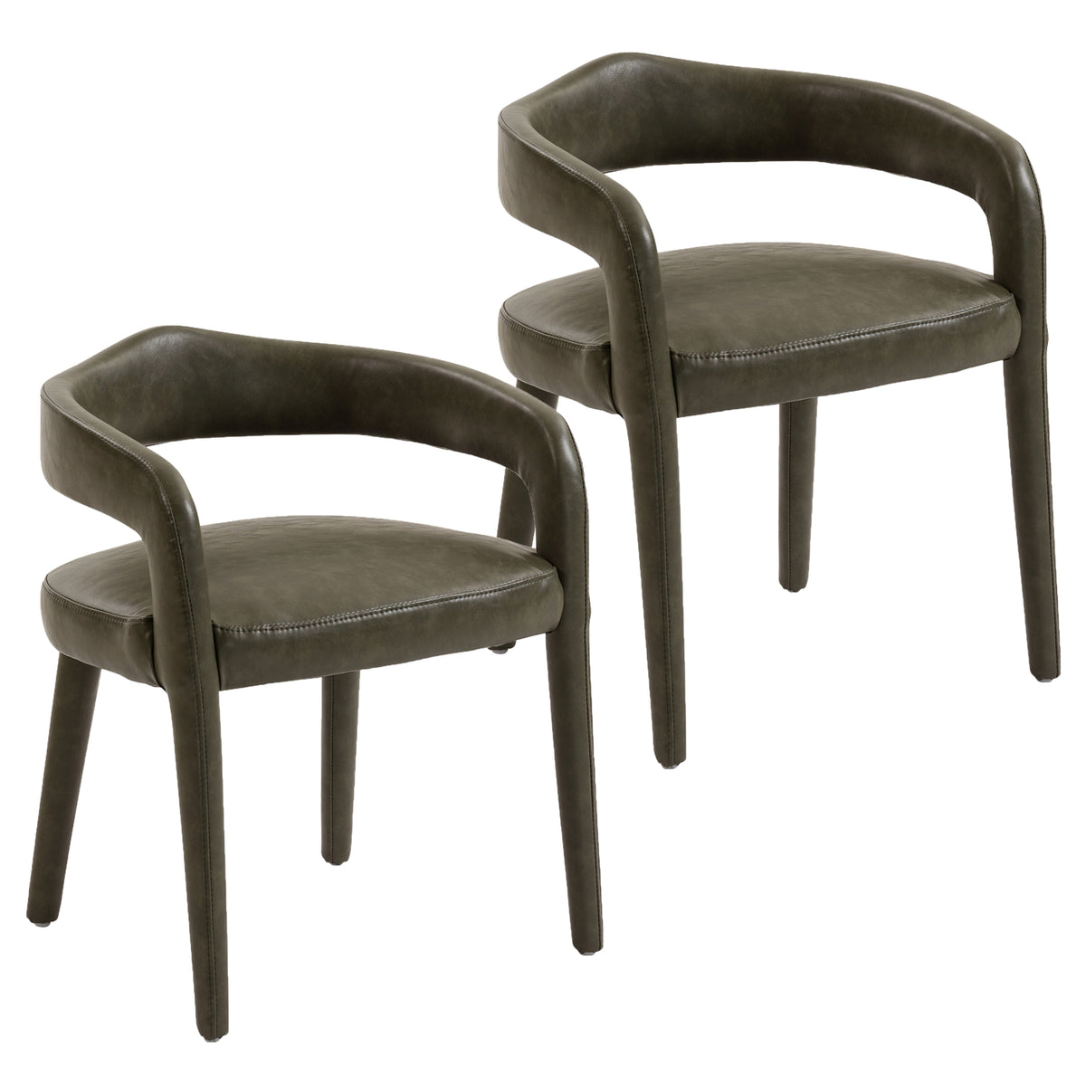 Chaises de salle à manger, ensemble de 2 Caden – fini VERT MOUSSE | World Wide