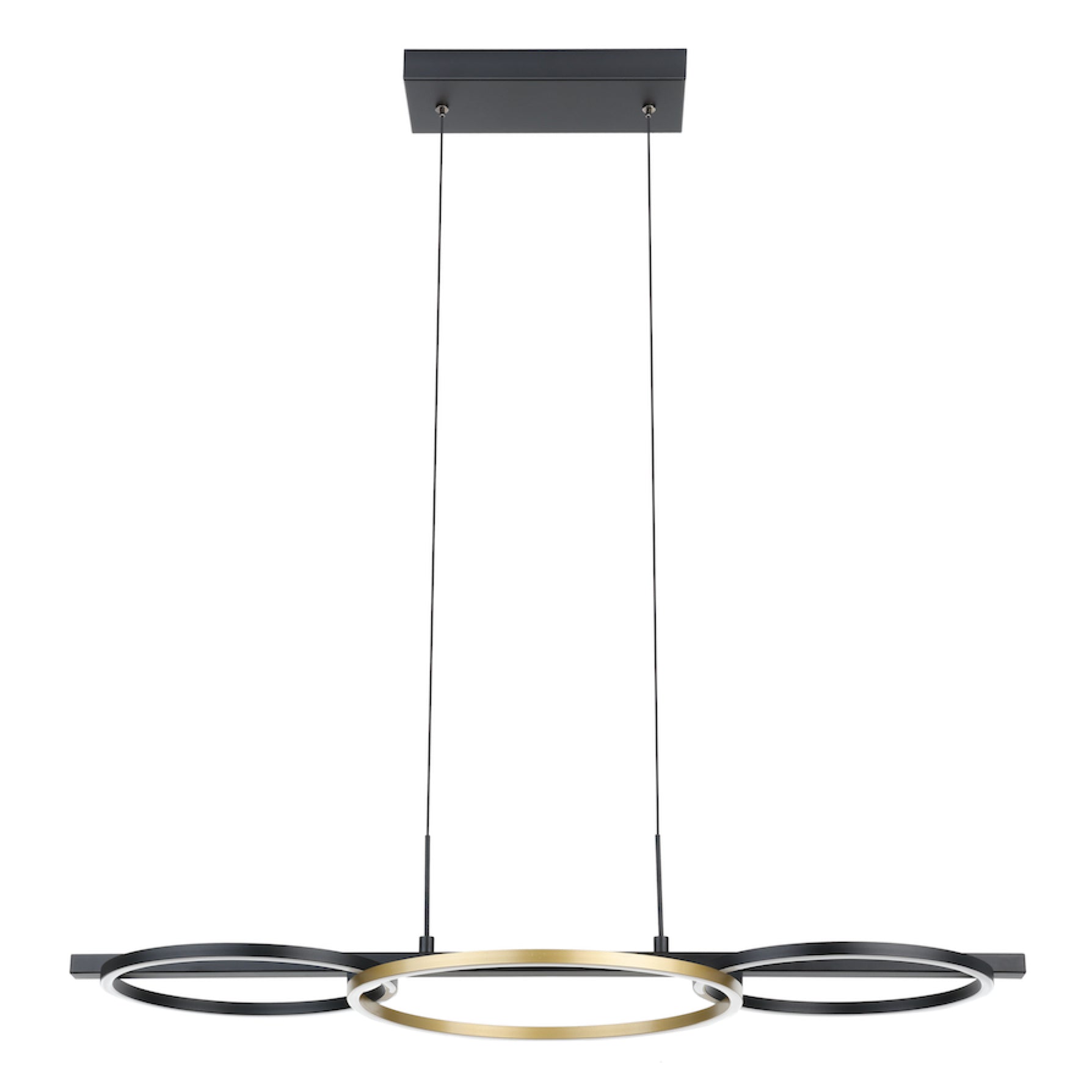 Luminaire suspendu Noir et or | BOYAL