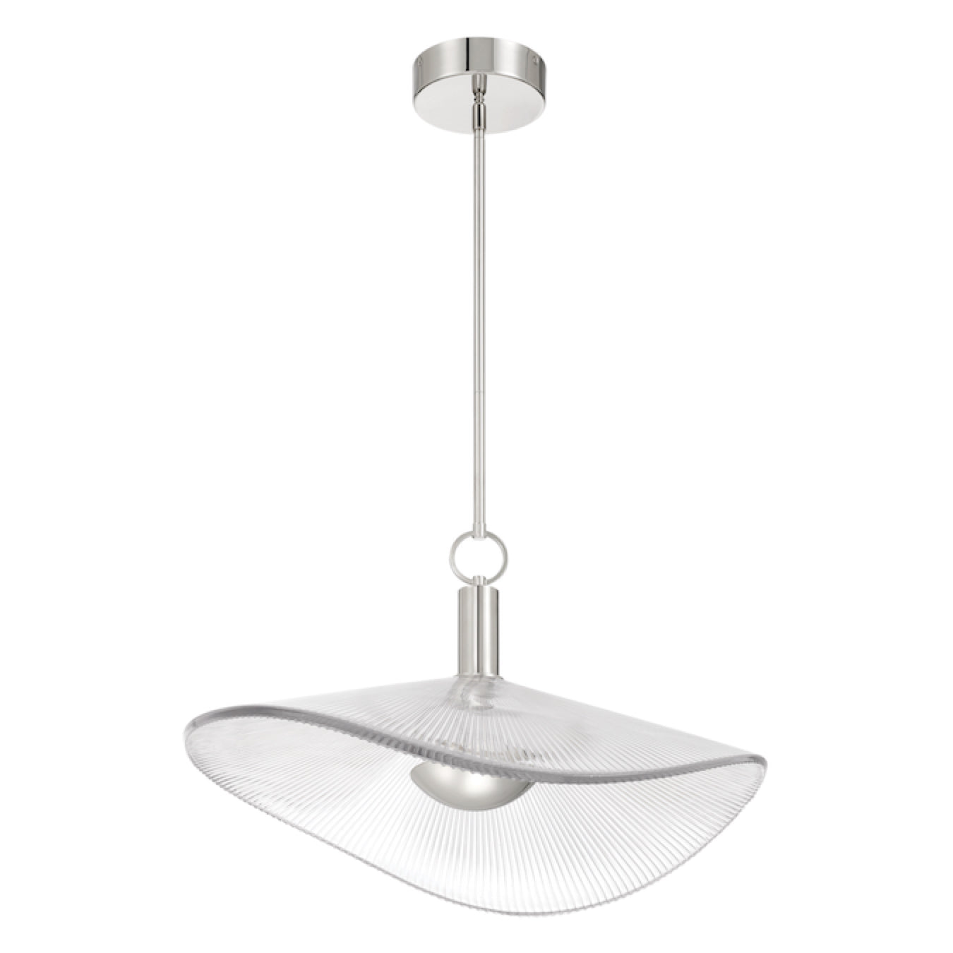 Luminaire suspendu Nickel poli | NOVELLA