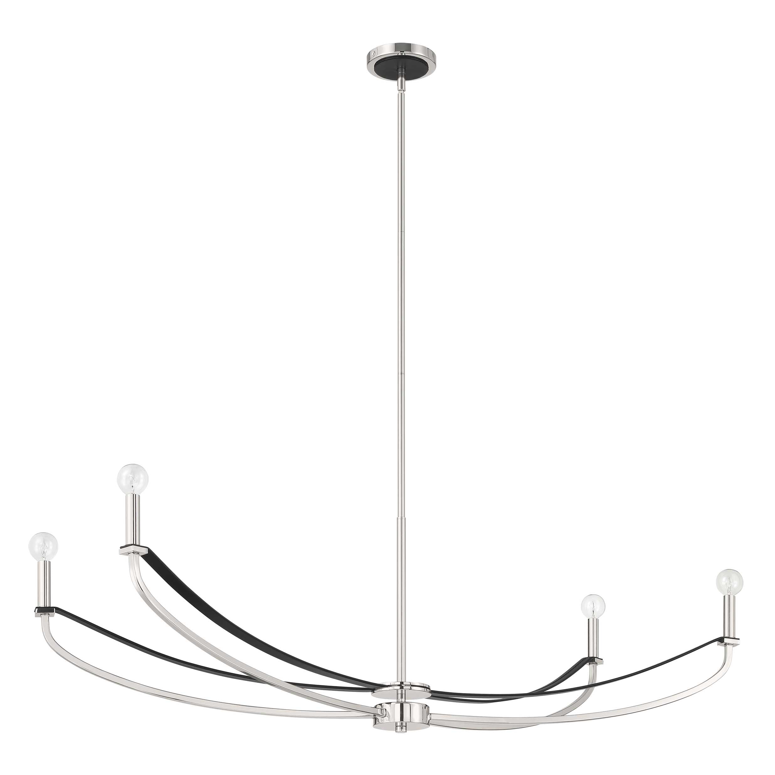 Luminaire suspendu Nickel poli | SUSSEX
