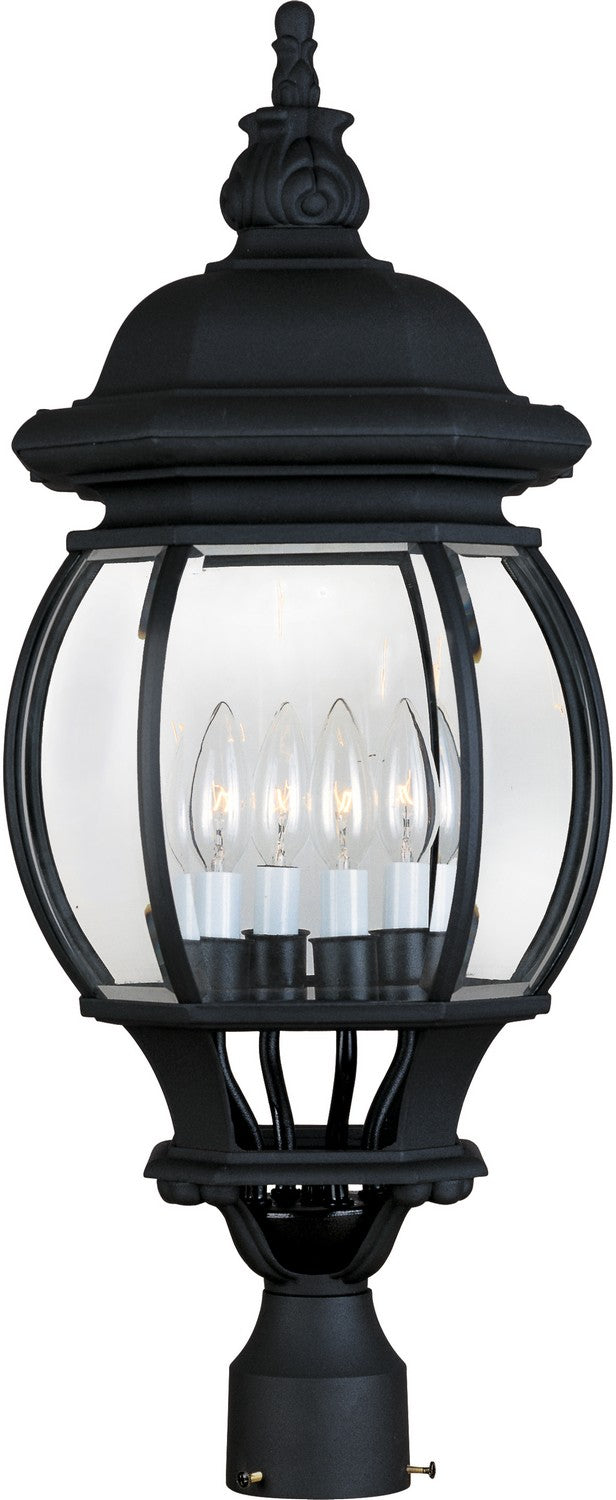 Maxim - Lanterne sur poteau extérieure 4 lumières | Crown Hill - 1038BK