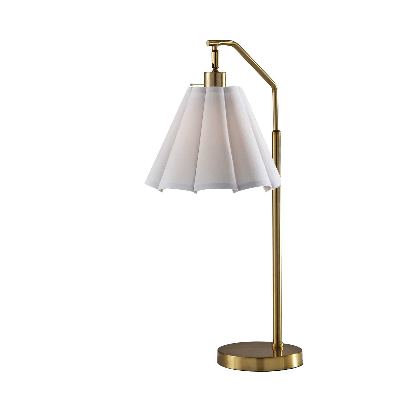 LYRA Lampe sur table Or, blanc - 2607-21 | ADESSO