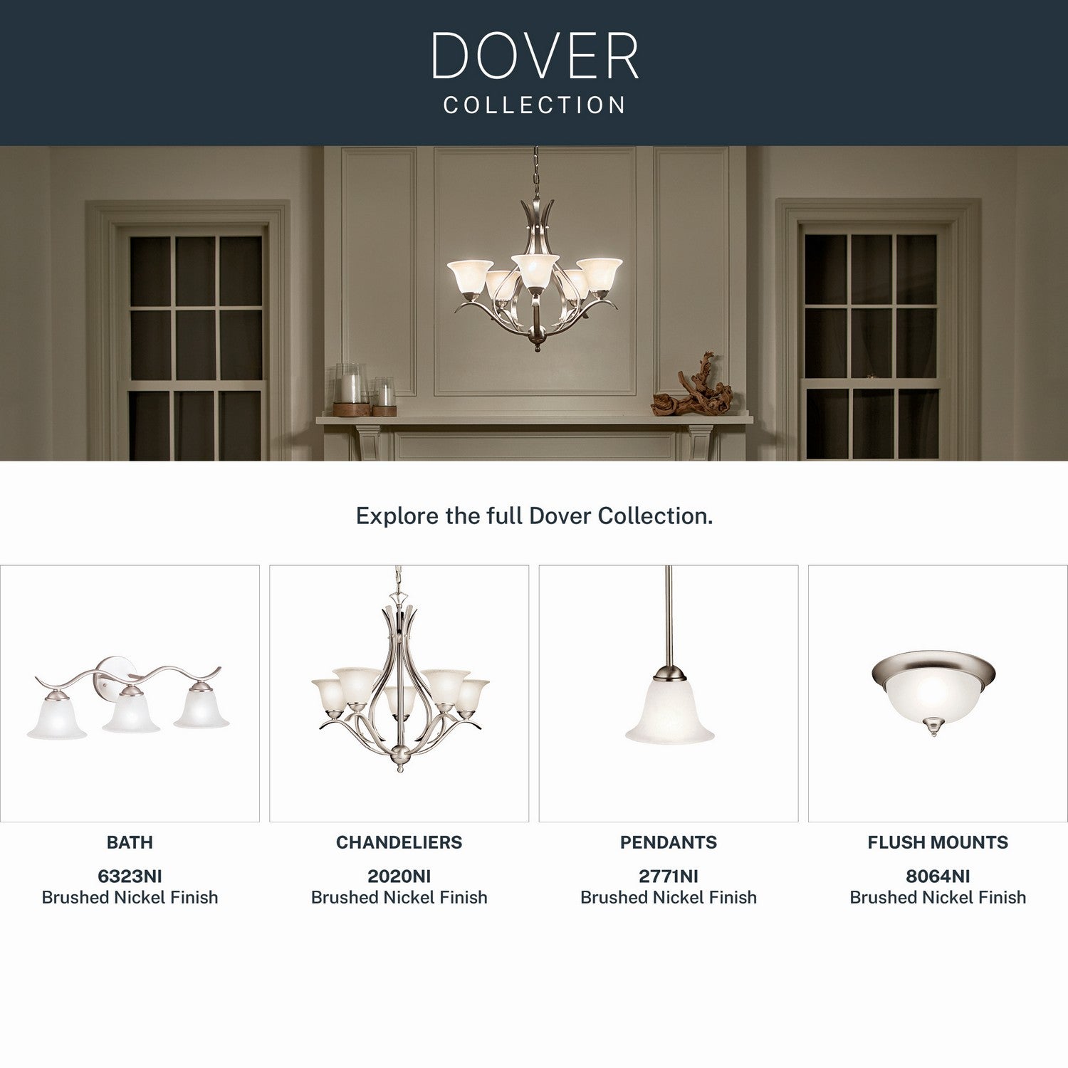 Lustre 5 lumières | Dover