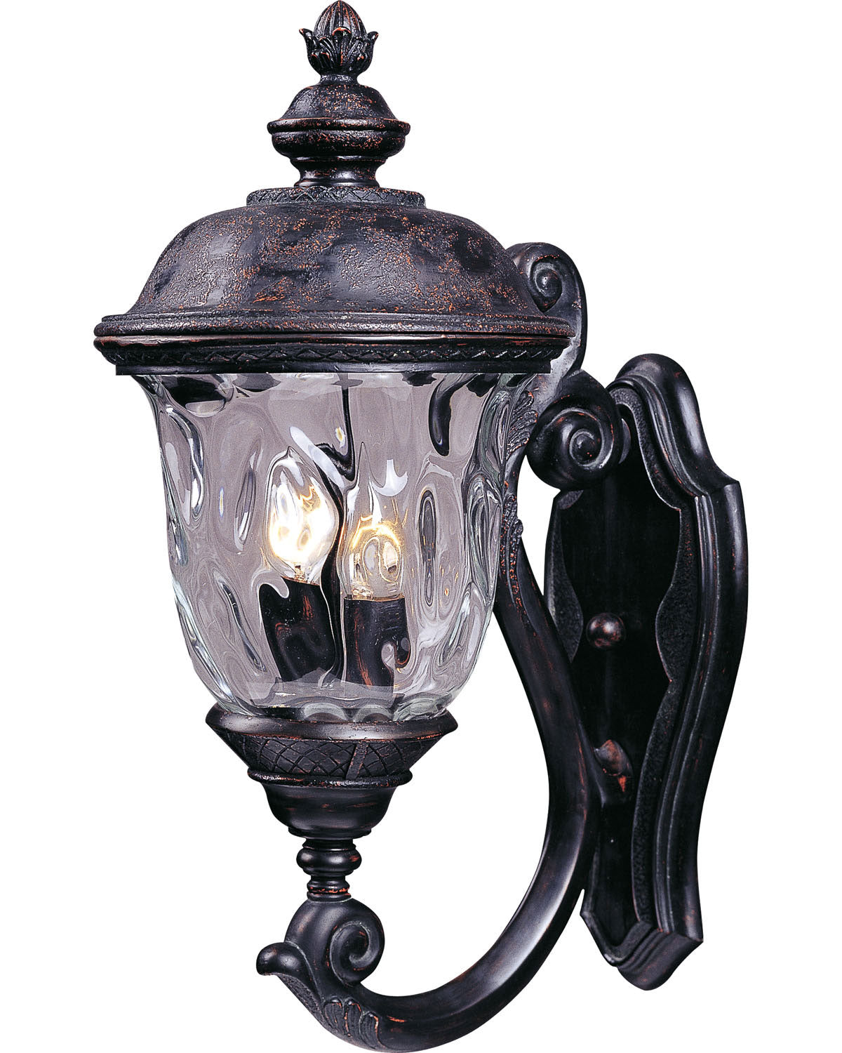 Maxim - Lanterne murale extérieure 2 lumières | Carriage House VX - 40423WGOB