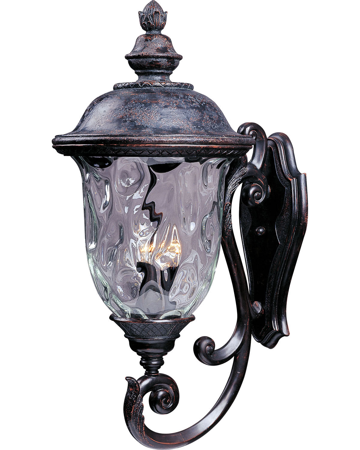 Maxim - Lanterne murale extérieure 3 lumières | Carriage House VX - 40425WGOB