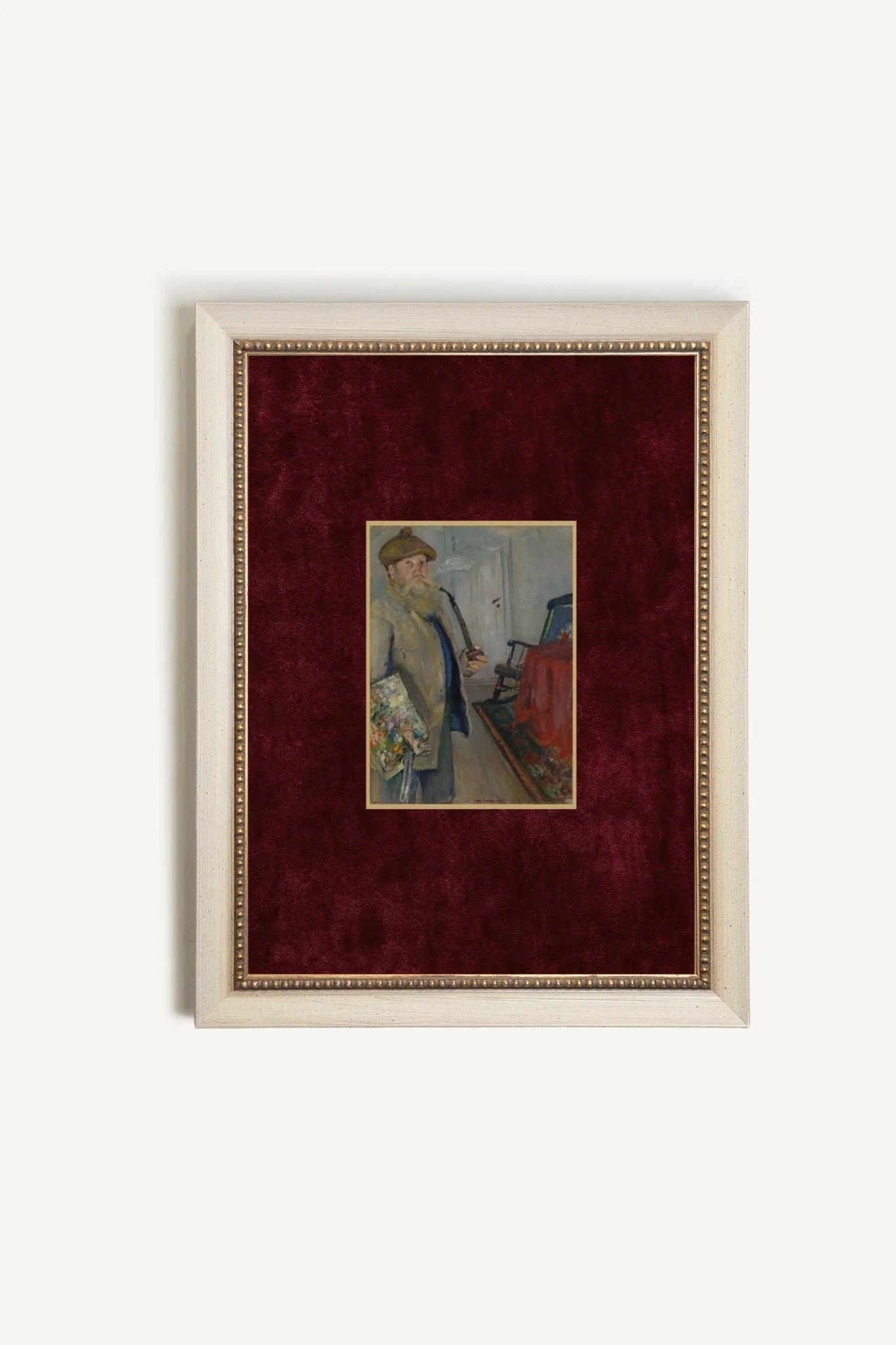 VELVET ATELIER, Oeuvre sur toile rigide, encadré signature Atelier Dansereau