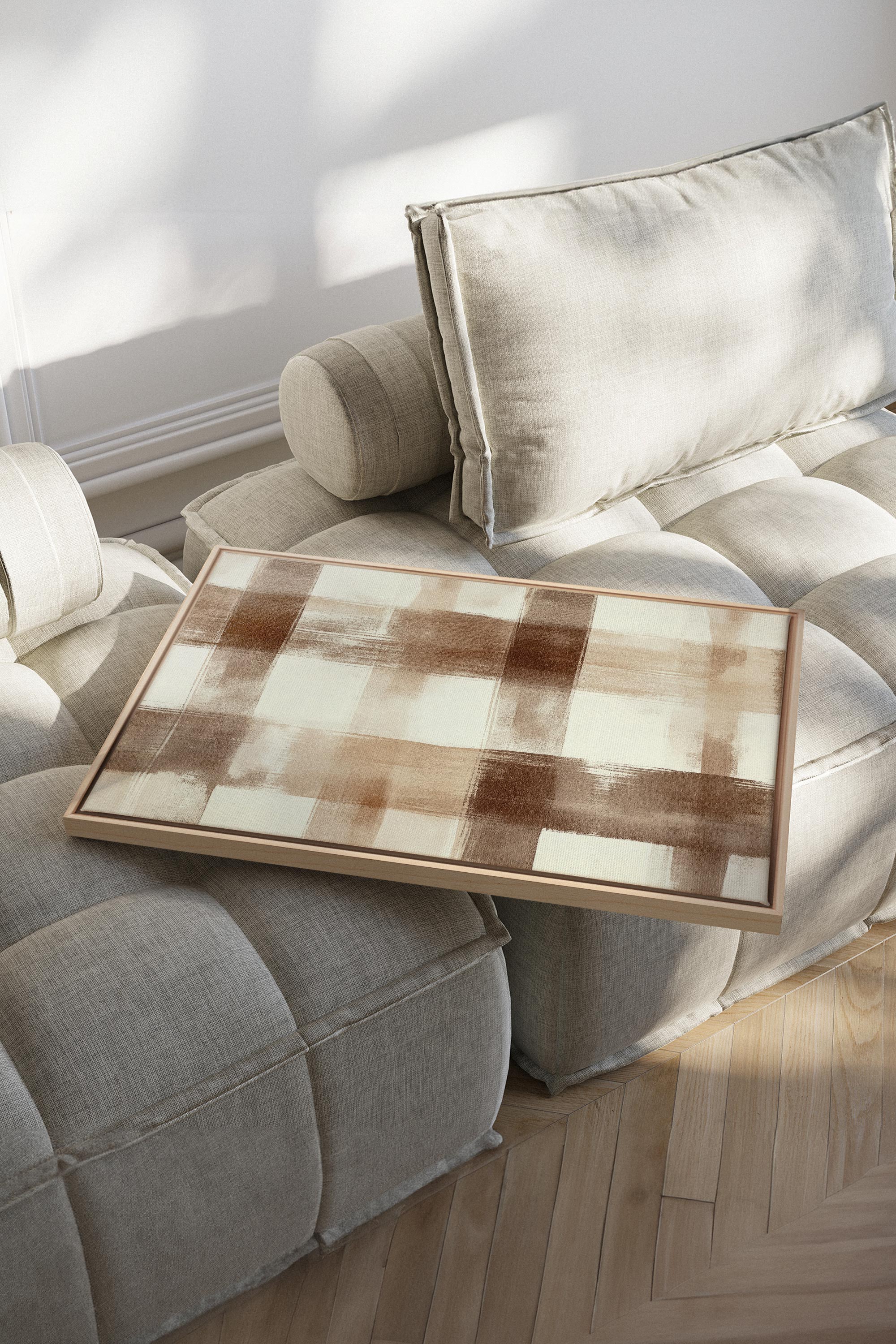 CHIC PLAID, Oeuvre sur toile étirée