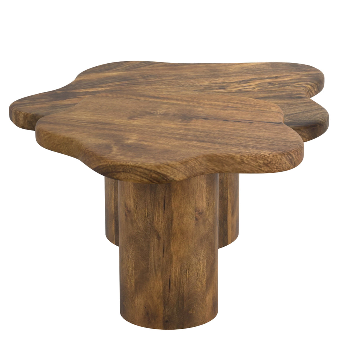 Ensemble de 2 tables basses Mayal – fini Noyer | World Wide