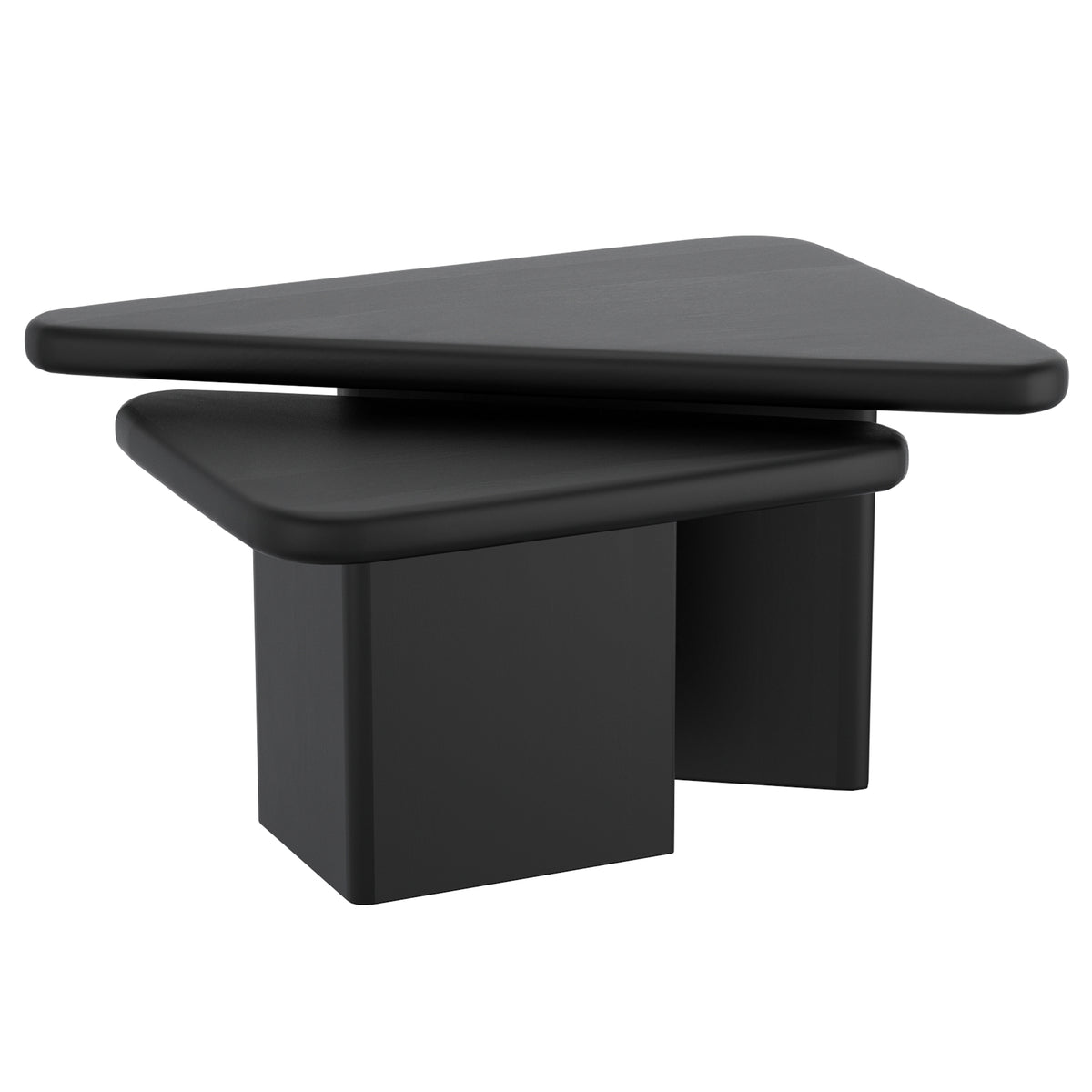 Ensemble de 2 tables basses Draco – fini NOIR | World Wide